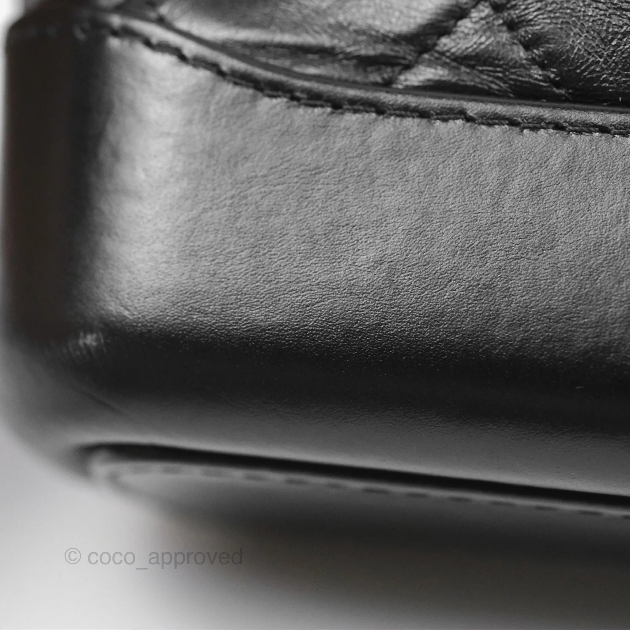 Chanel Small Gabrielle Hobo Quilted Black Aged Calfskin
