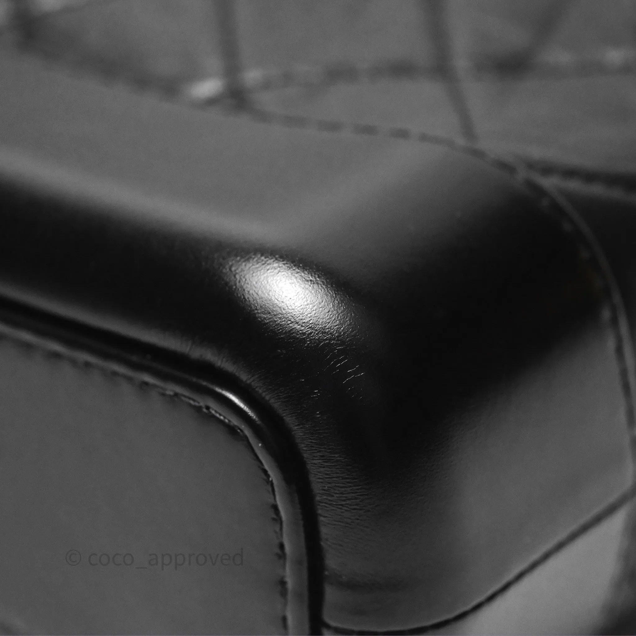 Chanel Small Gabrielle Hobo Quilted Black Aged Calfskin