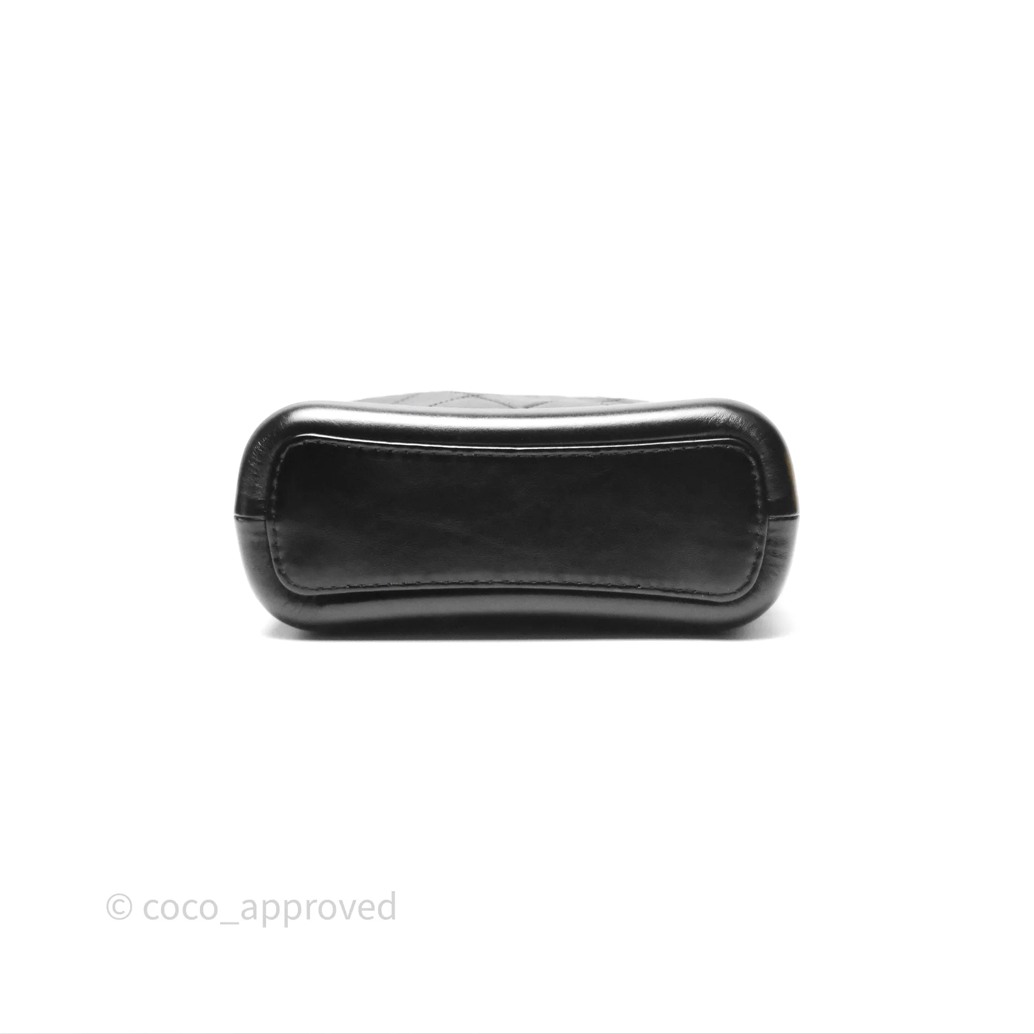 Chanel Small Gabrielle Hobo Quilted Black Aged Calfskin