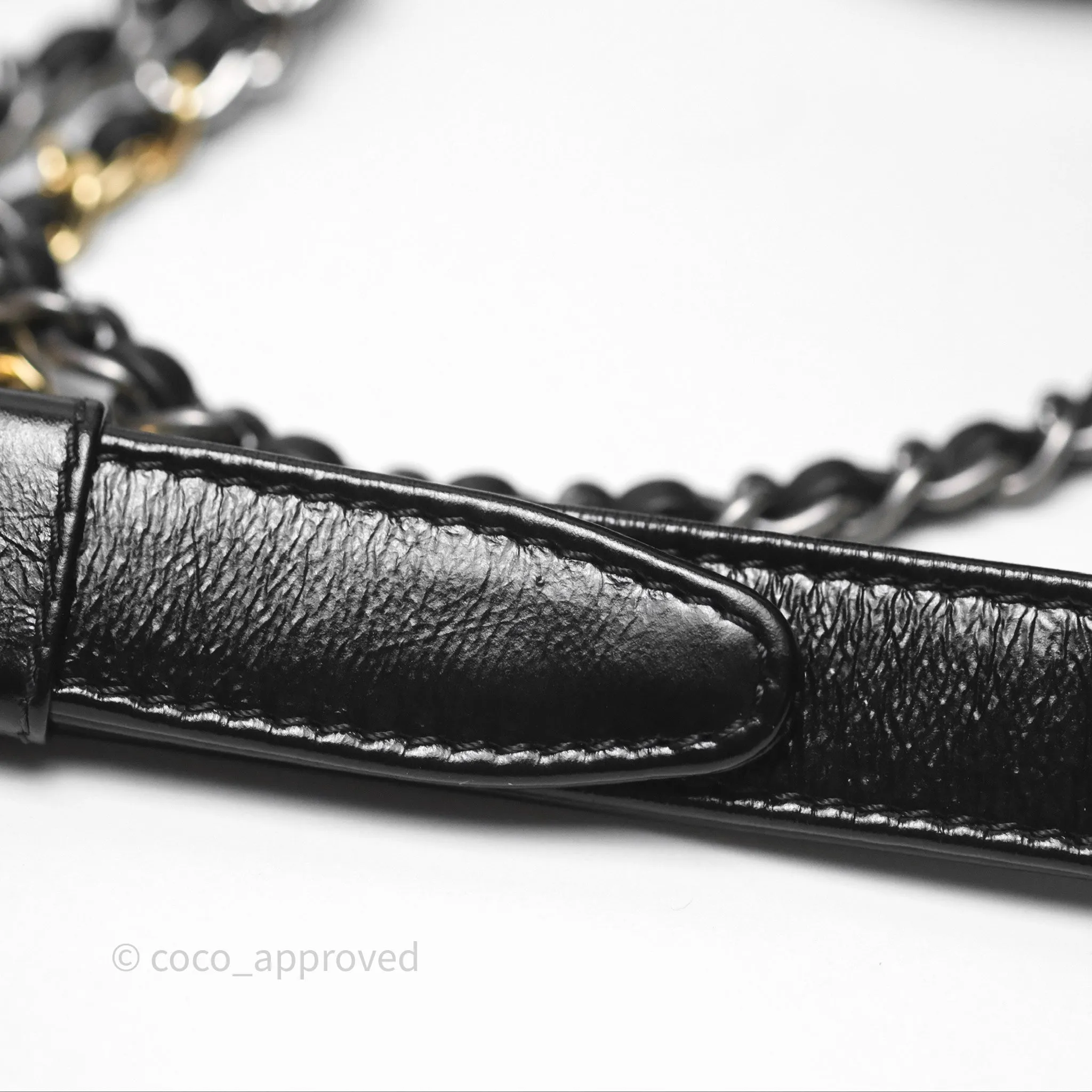 Chanel Small Gabrielle Hobo Quilted Black Aged Calfskin