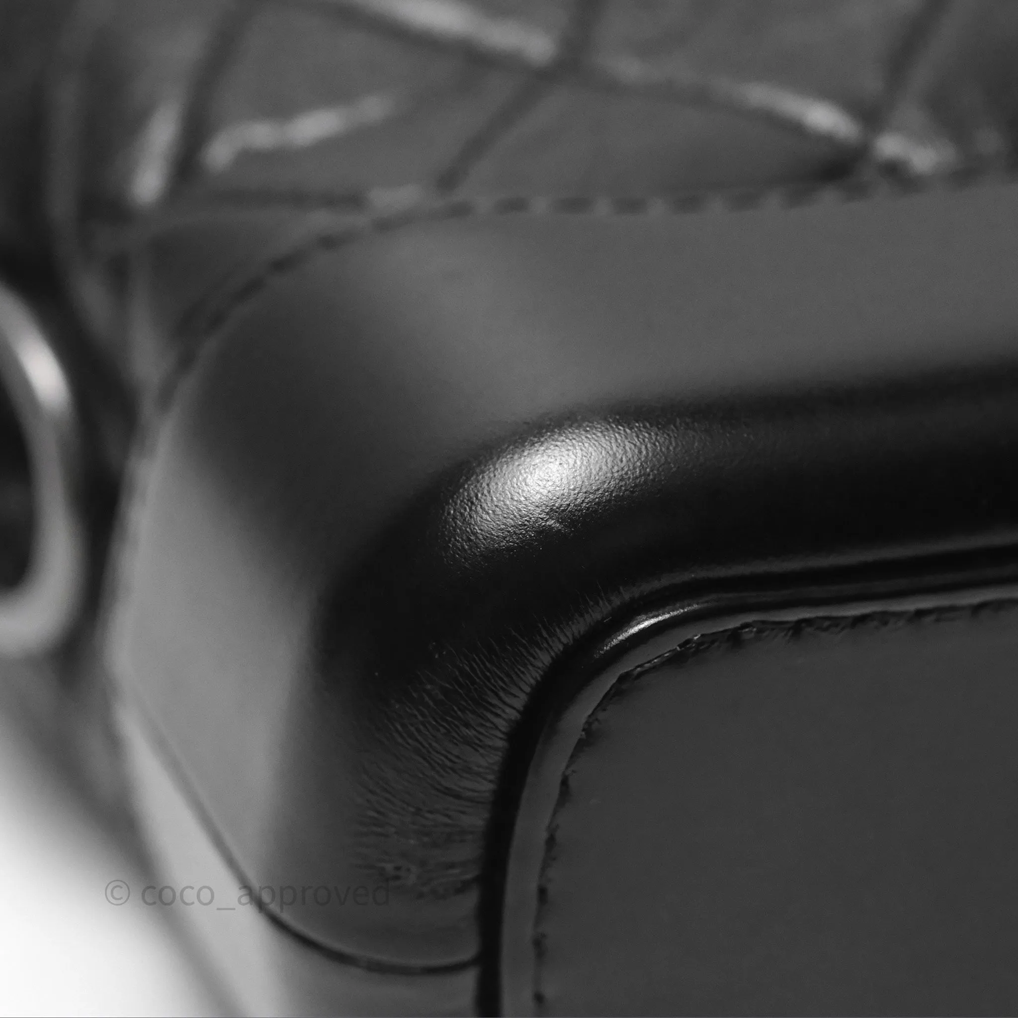 Chanel Small Gabrielle Hobo Quilted Black Aged Calfskin