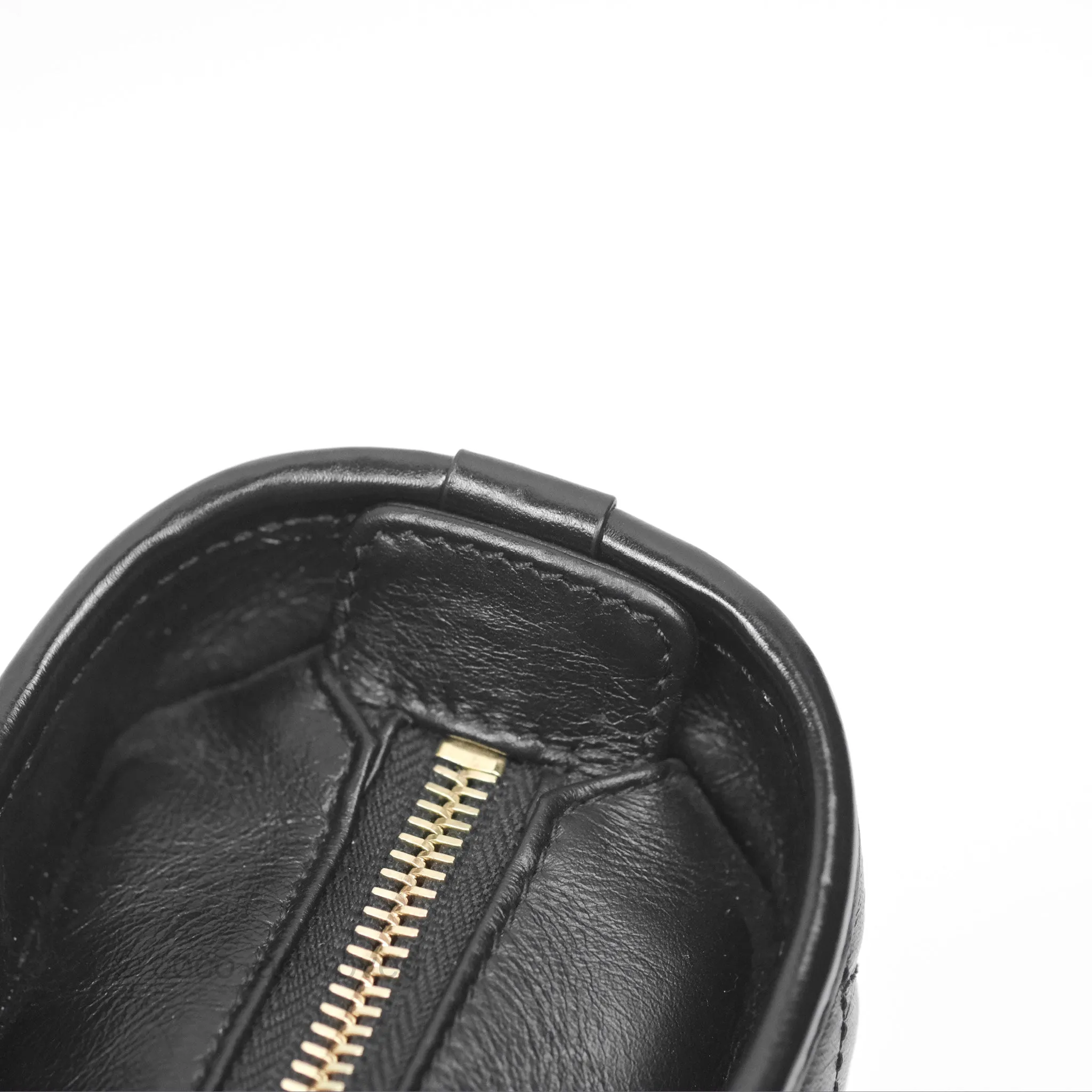 Chanel Small Gabrielle Hobo Quilted Black Aged Calfskin