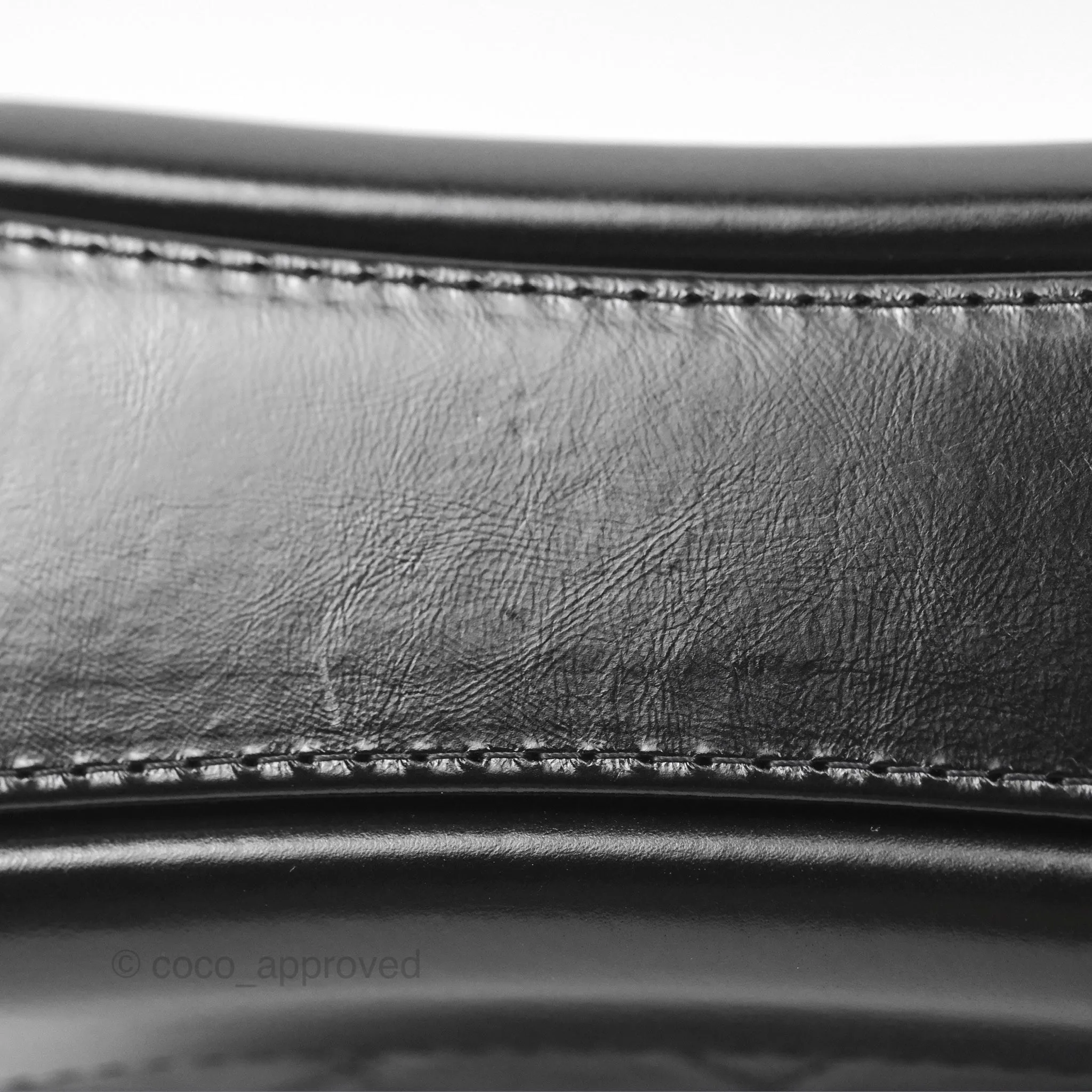 Chanel Small Gabrielle Hobo Quilted Black Aged Calfskin