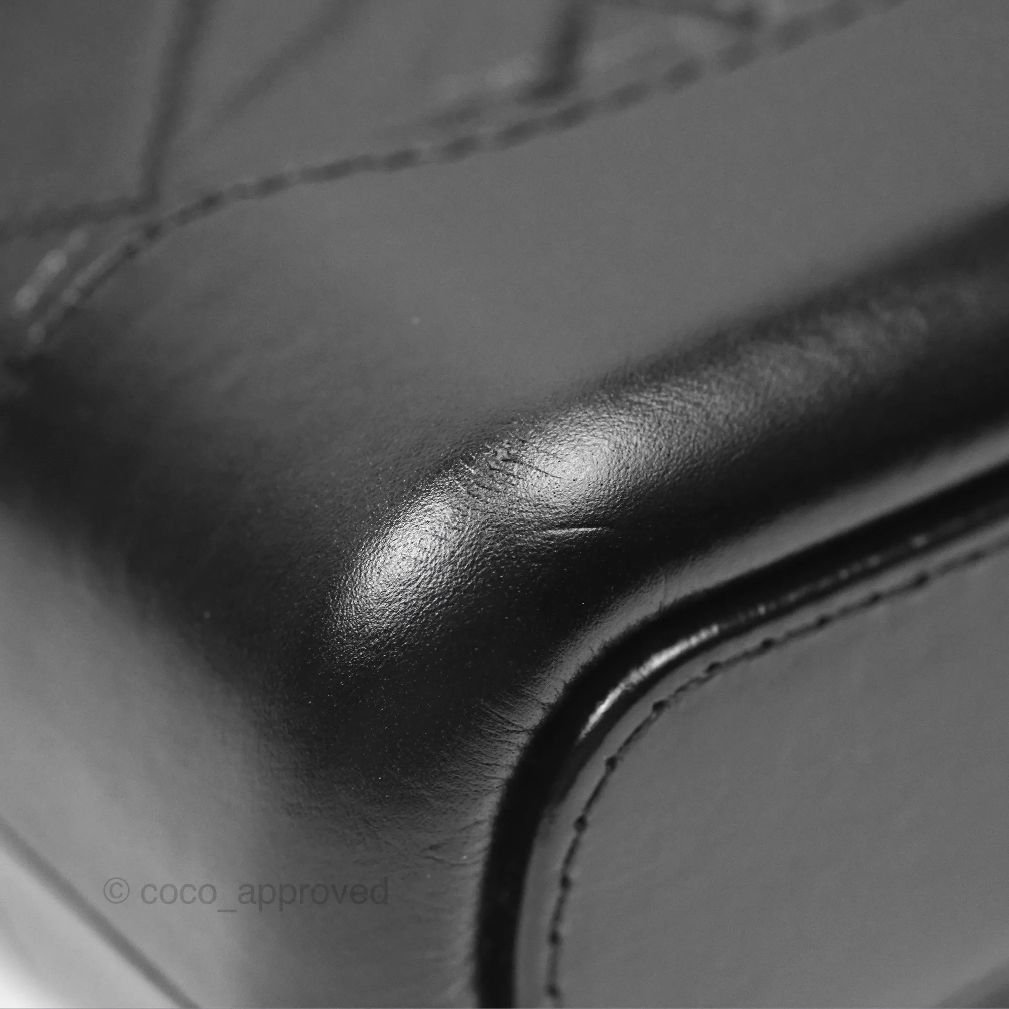 Chanel Small Gabrielle Hobo Quilted Black Aged Calfskin