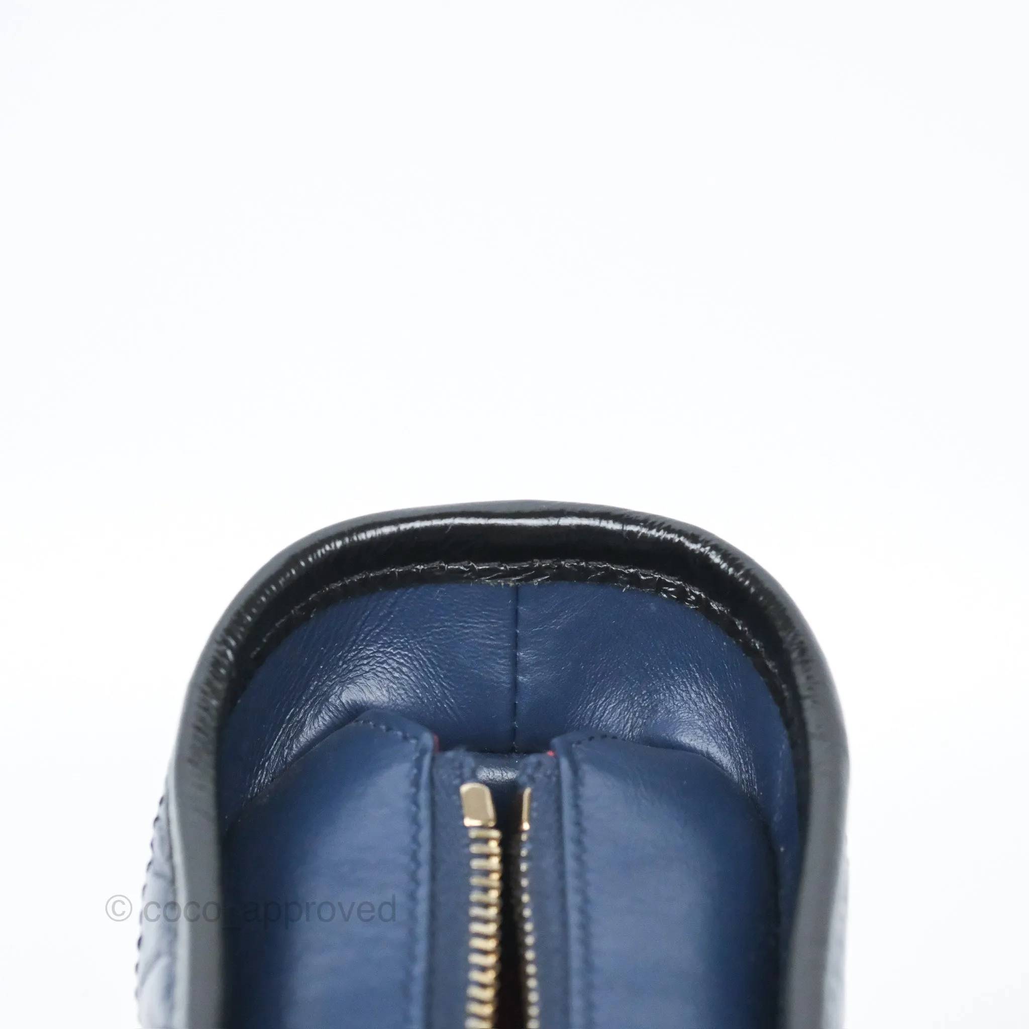 Chanel Small Gabrielle Hobo Quilted Black Navy Aged Calfskin