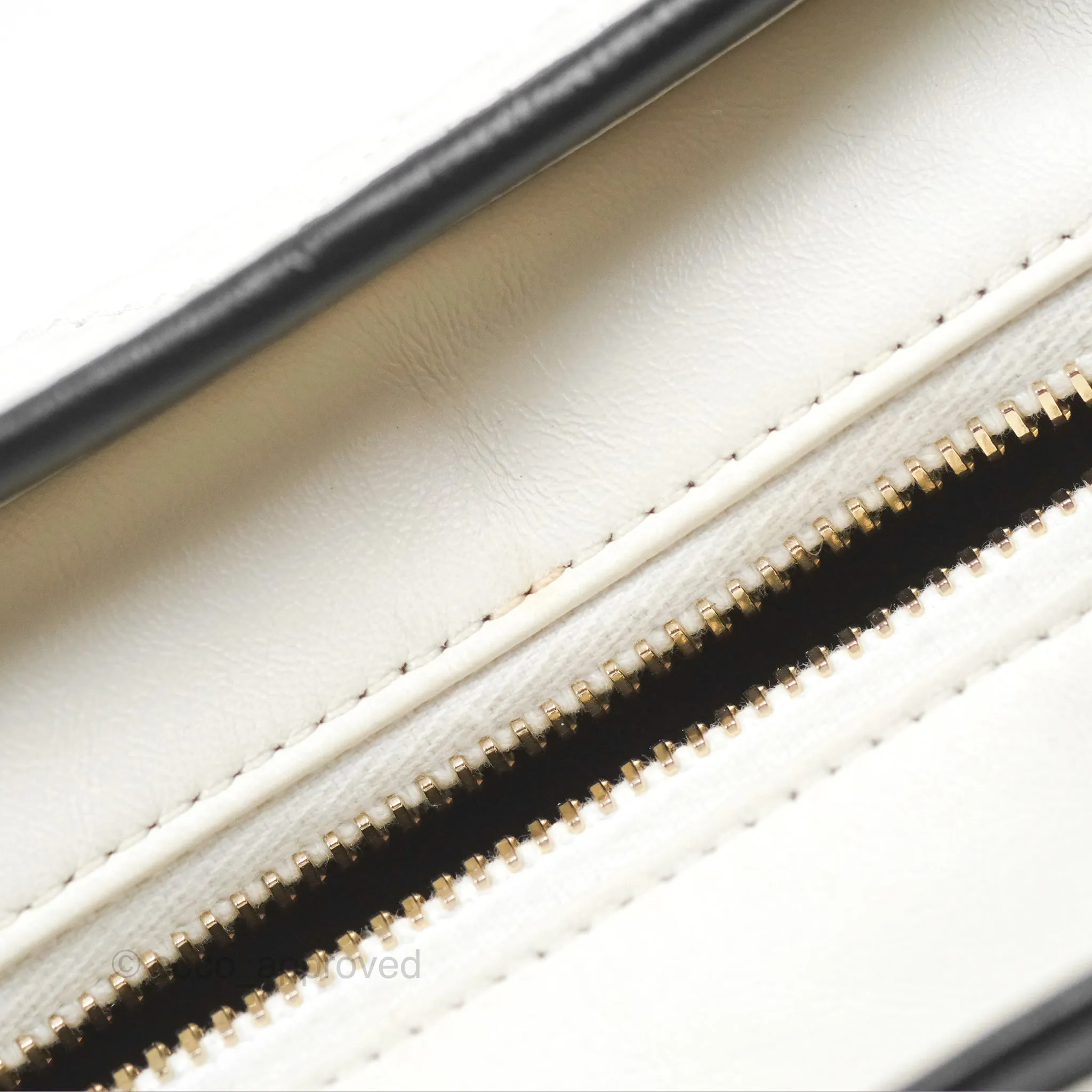 Chanel Small Gabrielle Hobo Quilted Black White Aged Calfskin