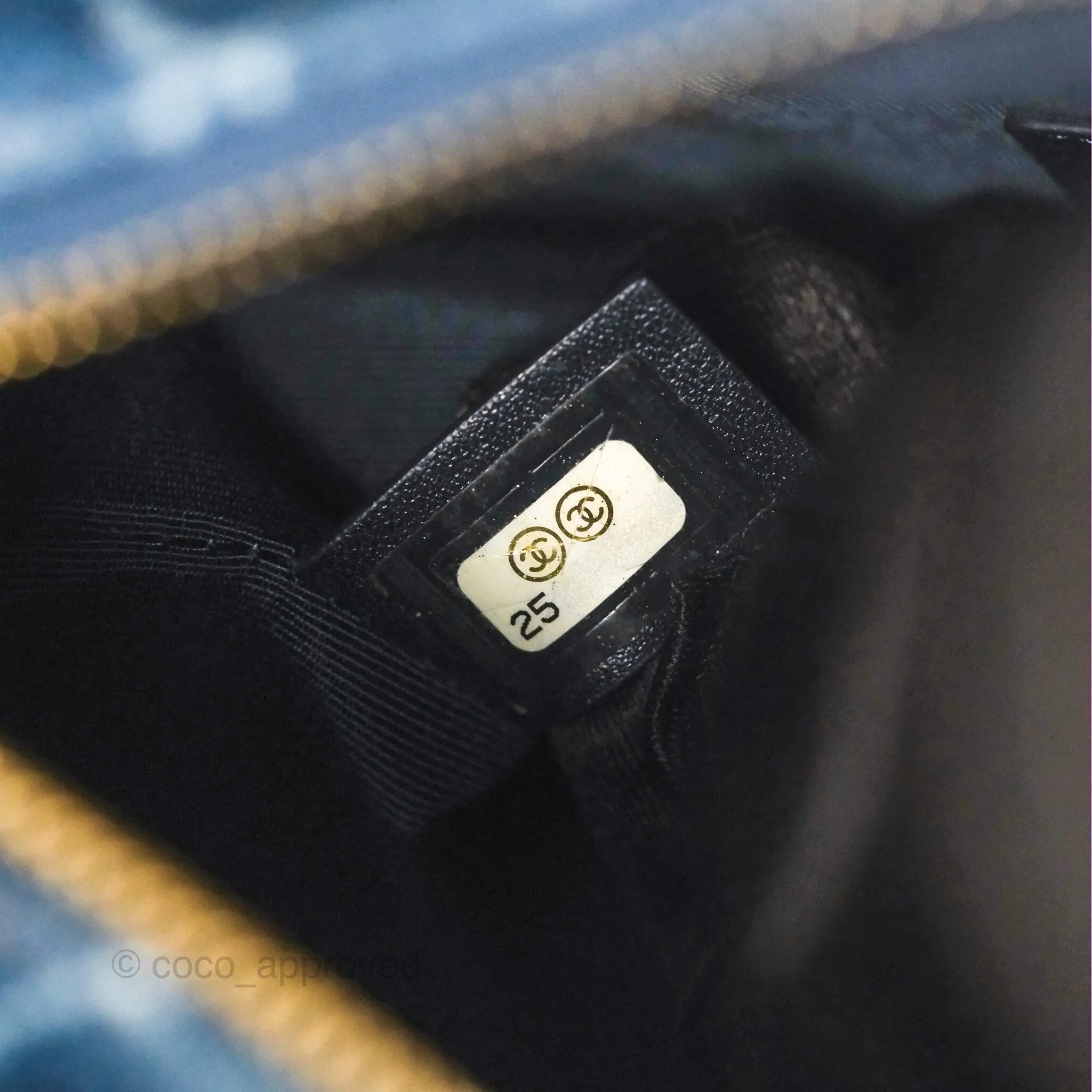 Chanel Small Gabrielle Hobo Quilted Navy Aged Denim
