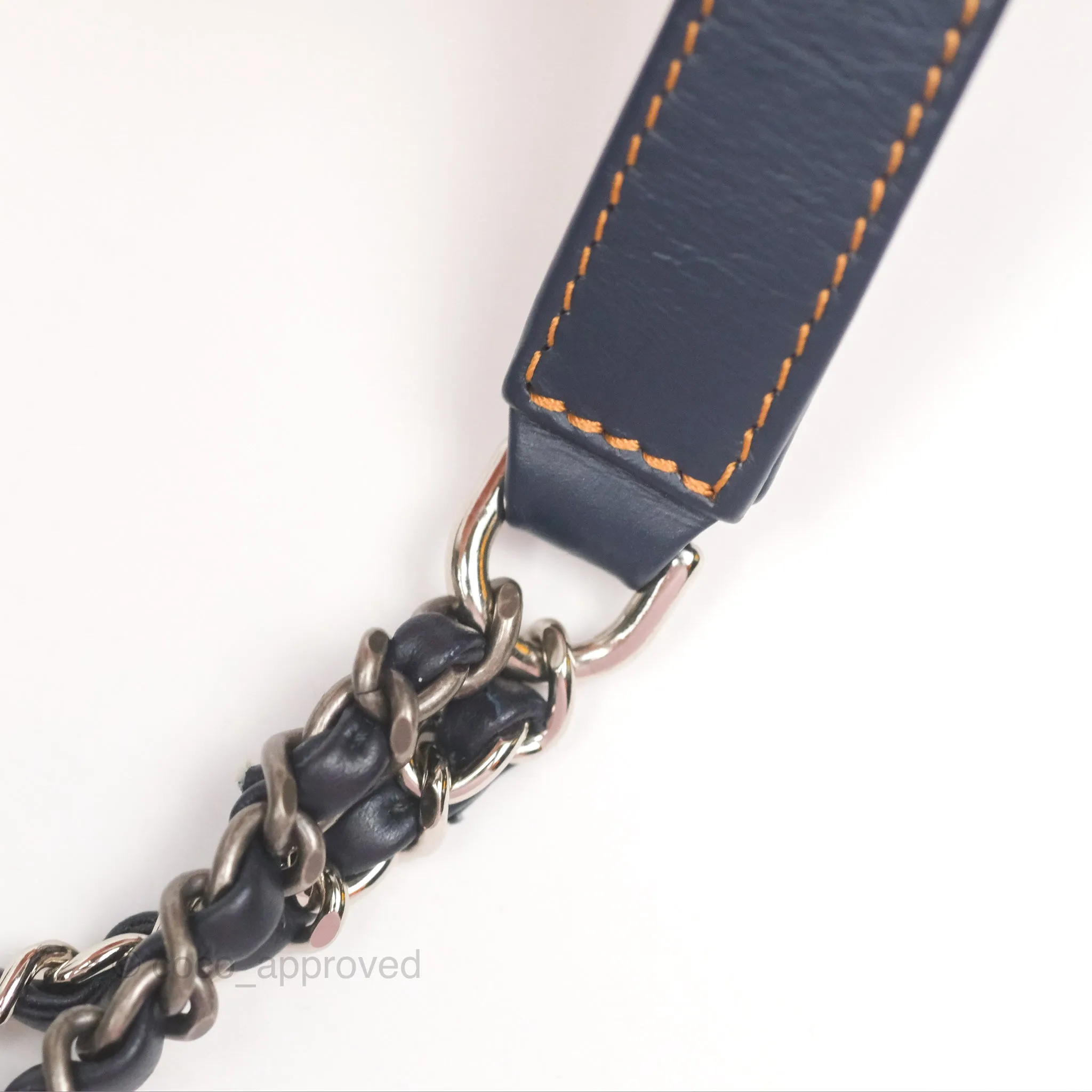 Chanel Small Gabrielle Hobo Quilted Navy Aged Denim