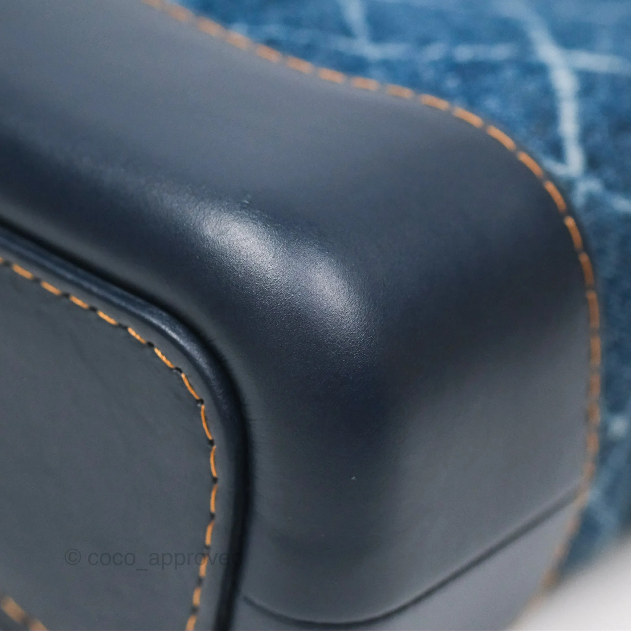 Chanel Small Gabrielle Hobo Quilted Navy Aged Denim