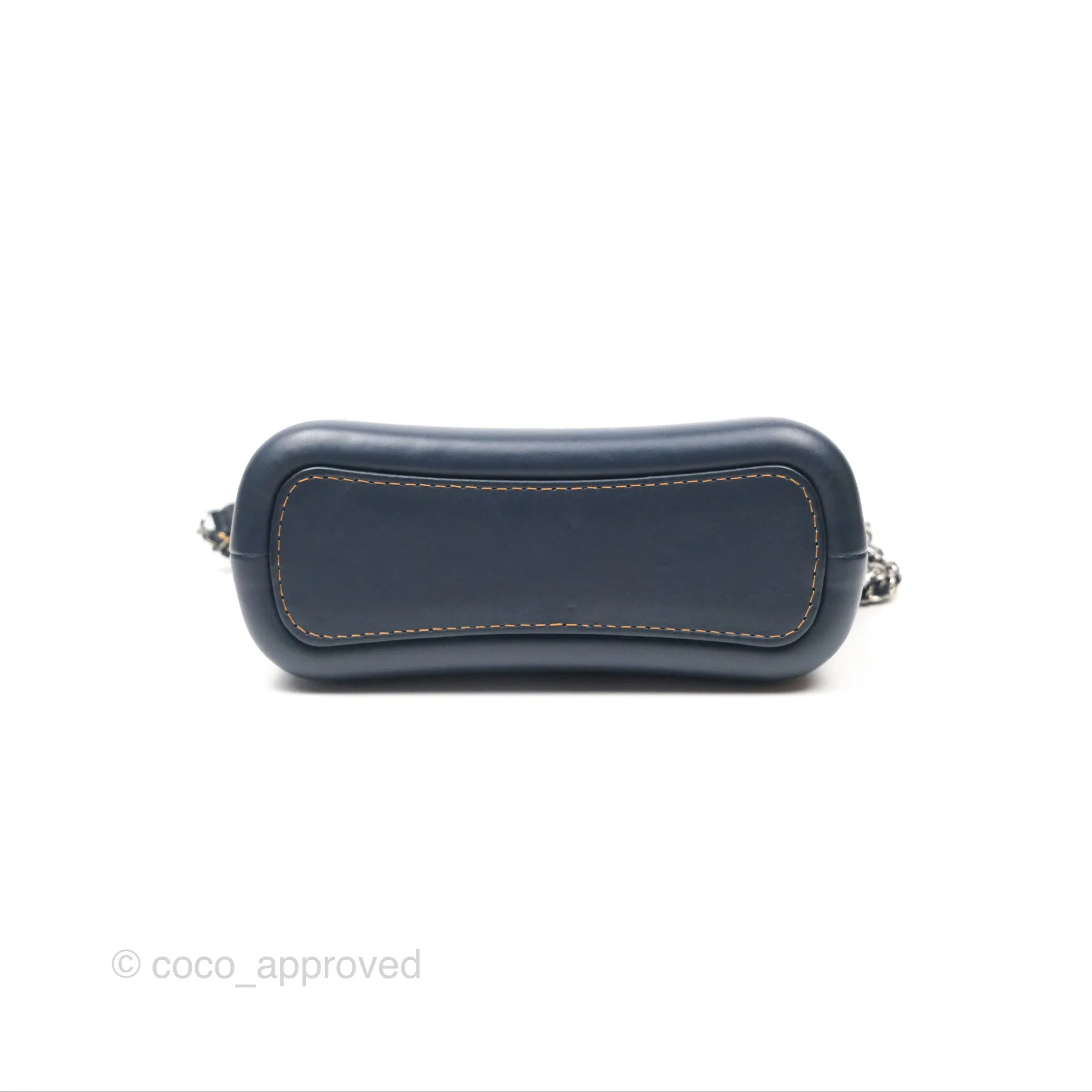 Chanel Small Gabrielle Hobo Quilted Navy Aged Denim