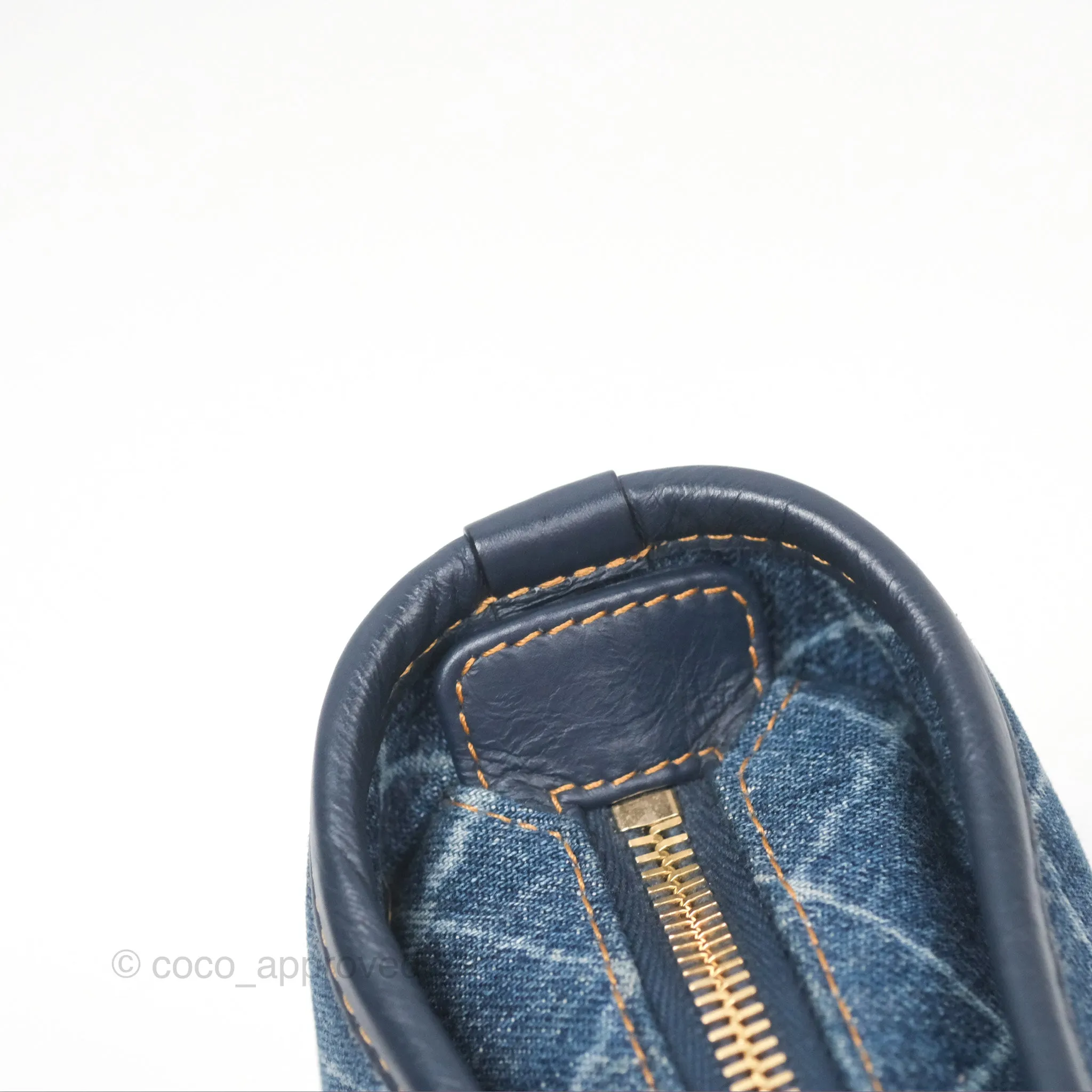 Chanel Small Gabrielle Hobo Quilted Navy Aged Denim