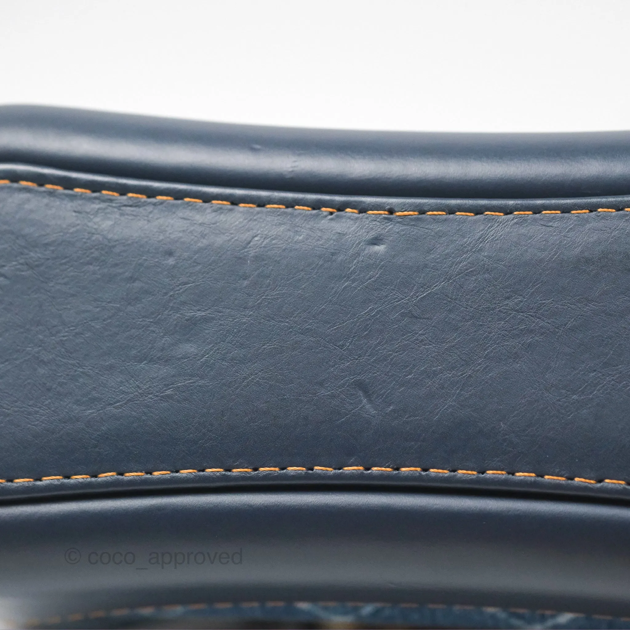 Chanel Small Gabrielle Hobo Quilted Navy Aged Denim