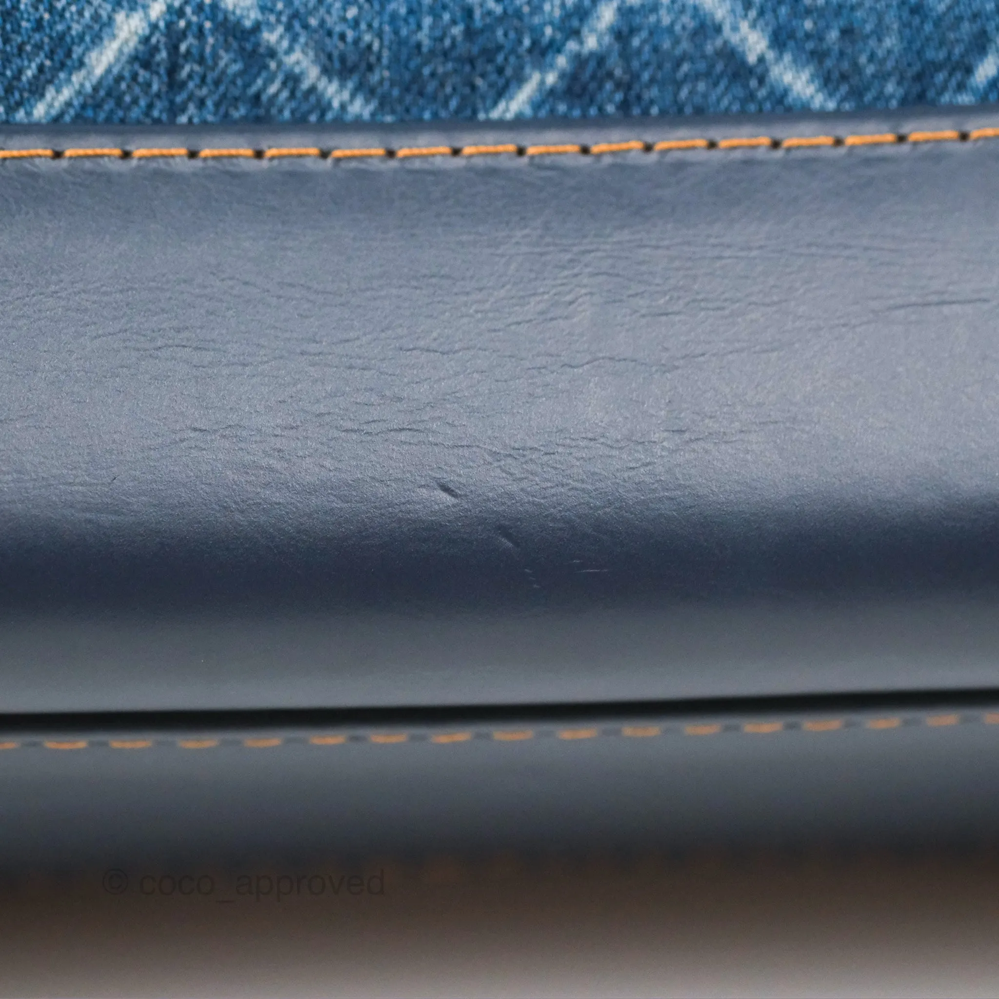 Chanel Small Gabrielle Hobo Quilted Navy Aged Denim