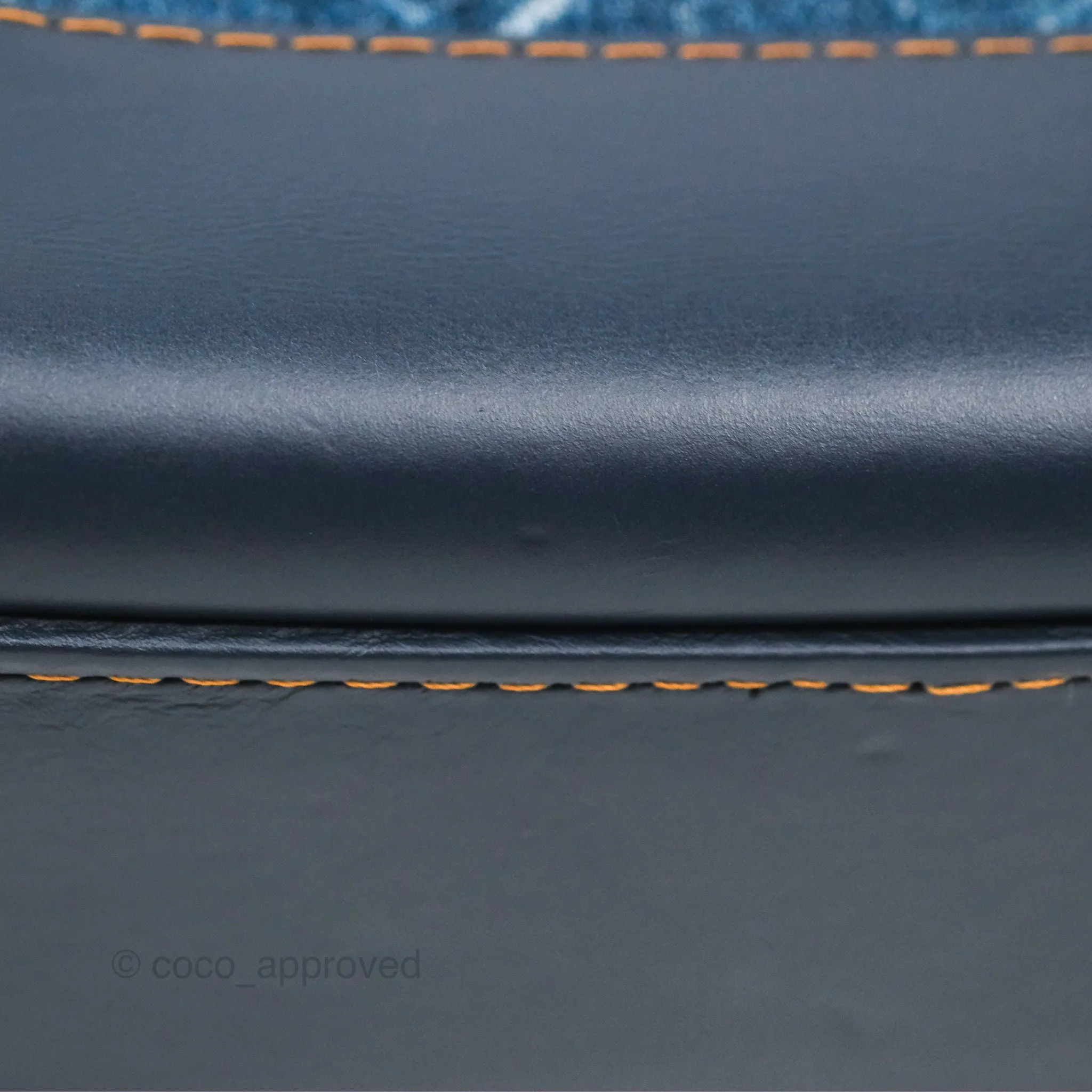 Chanel Small Gabrielle Hobo Quilted Navy Aged Denim