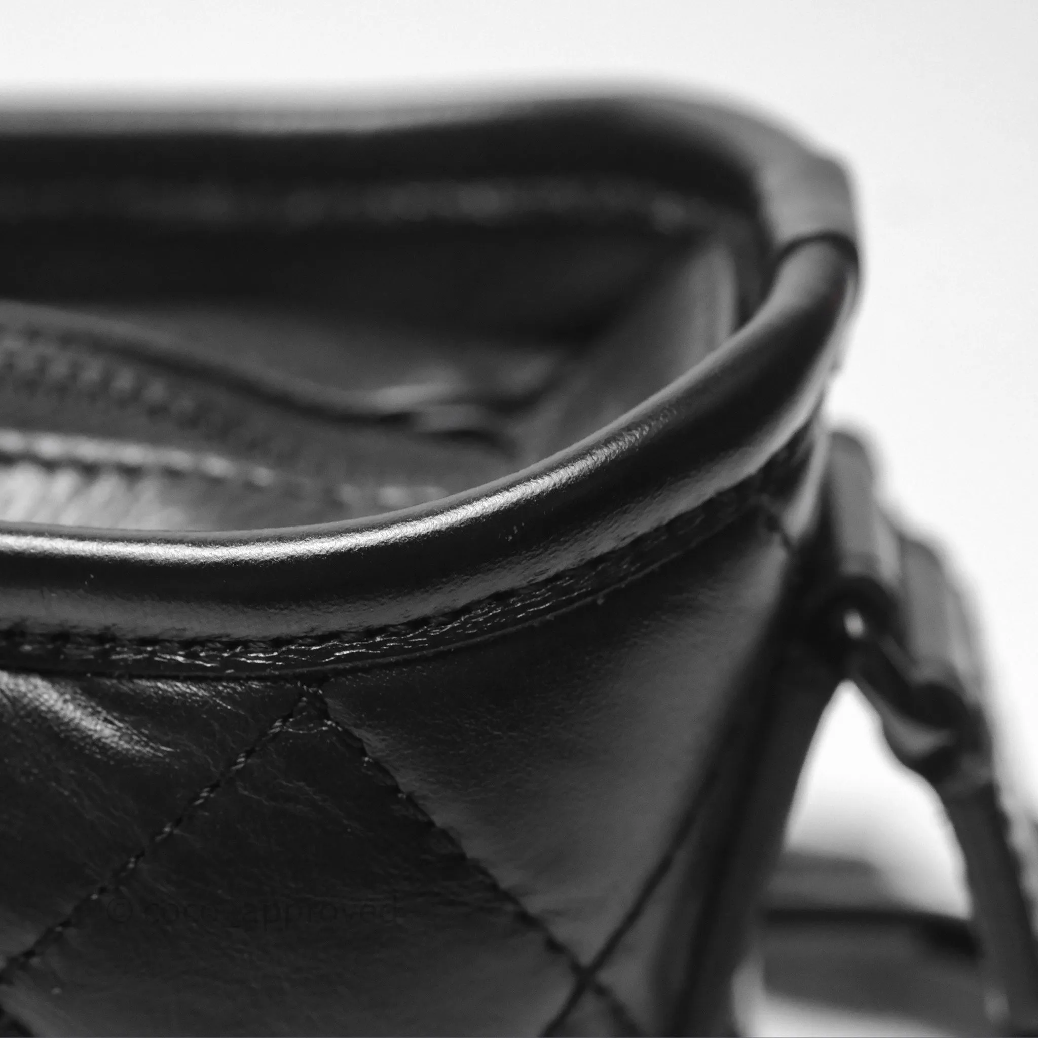Chanel Small Gabrielle Hobo Quilted So Black Aged Calfskin