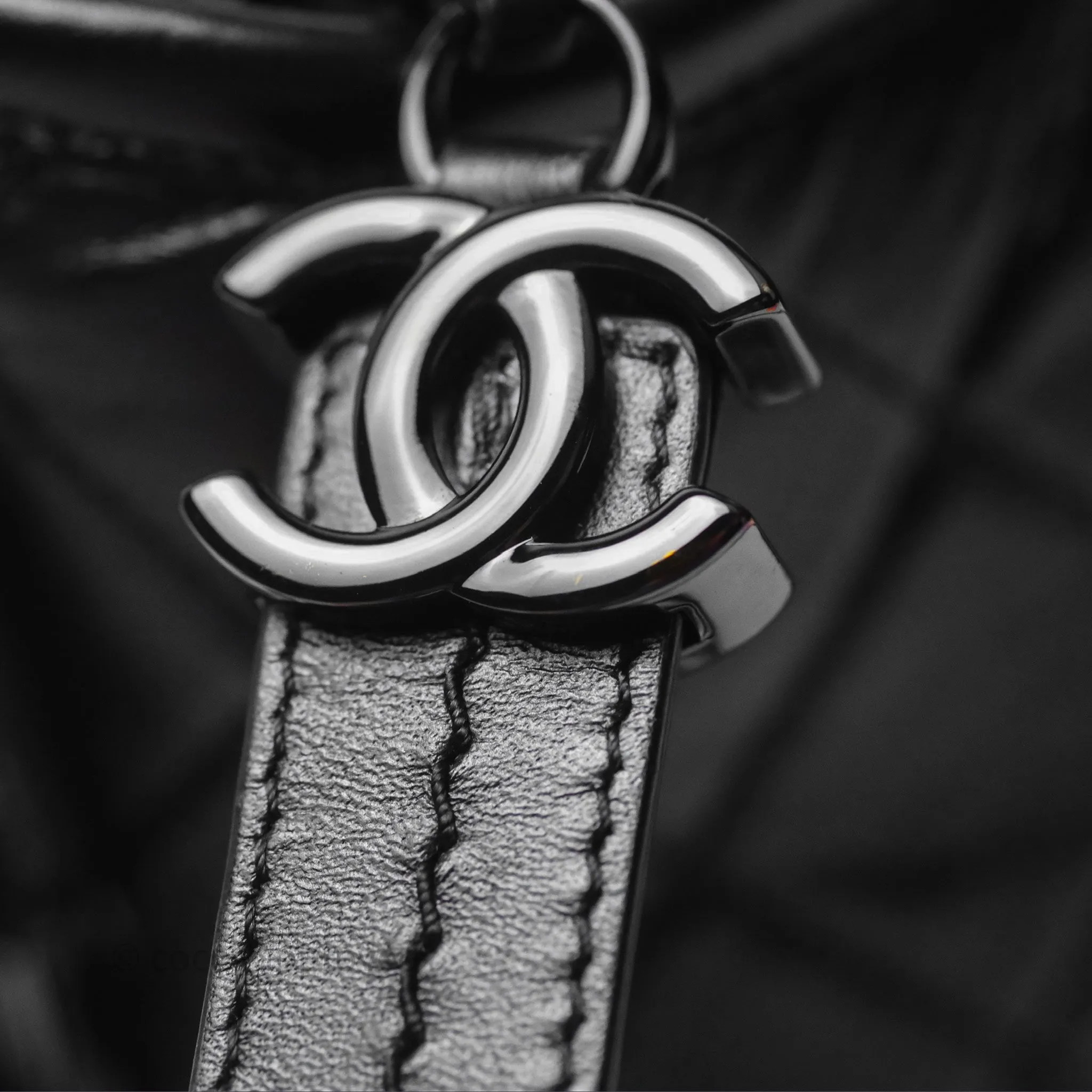 Chanel Small Gabrielle Hobo Quilted So Black Aged Calfskin