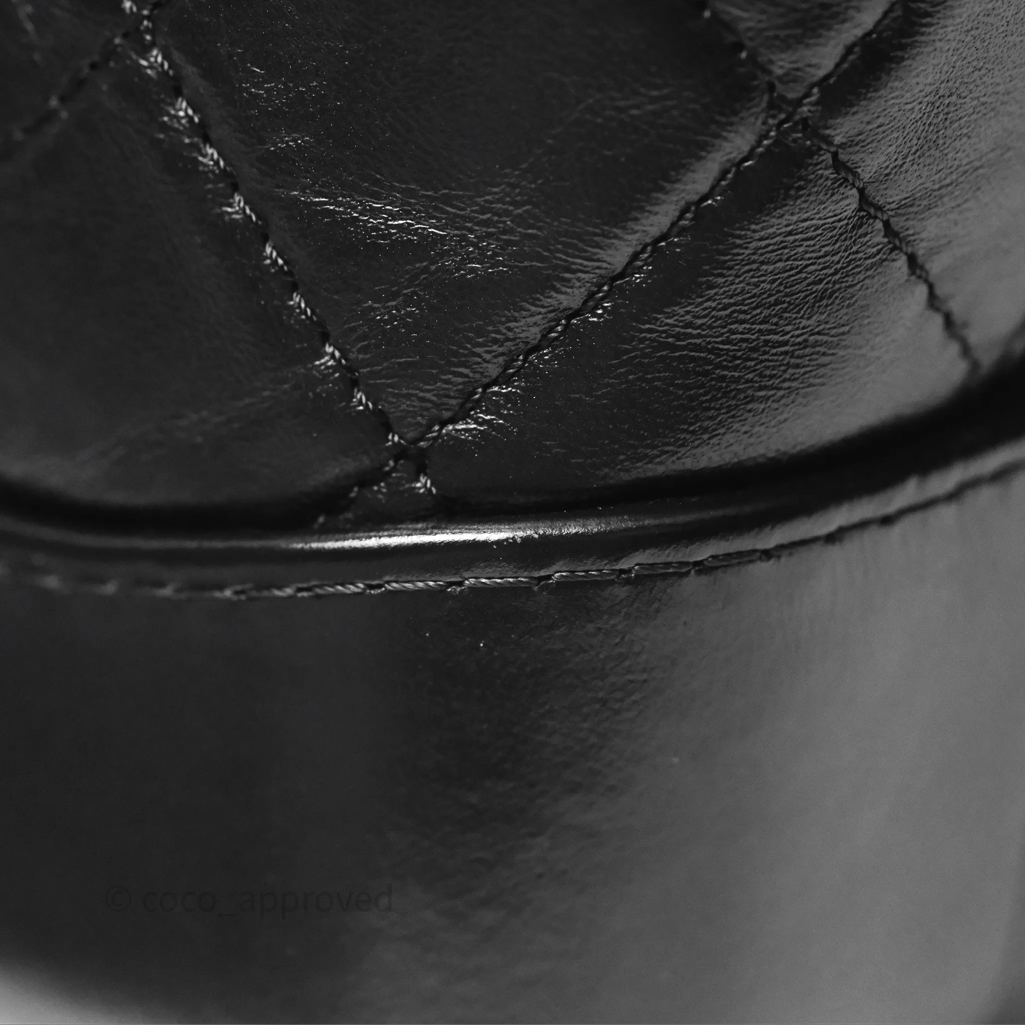 Chanel Small Gabrielle Hobo Quilted So Black Aged Calfskin