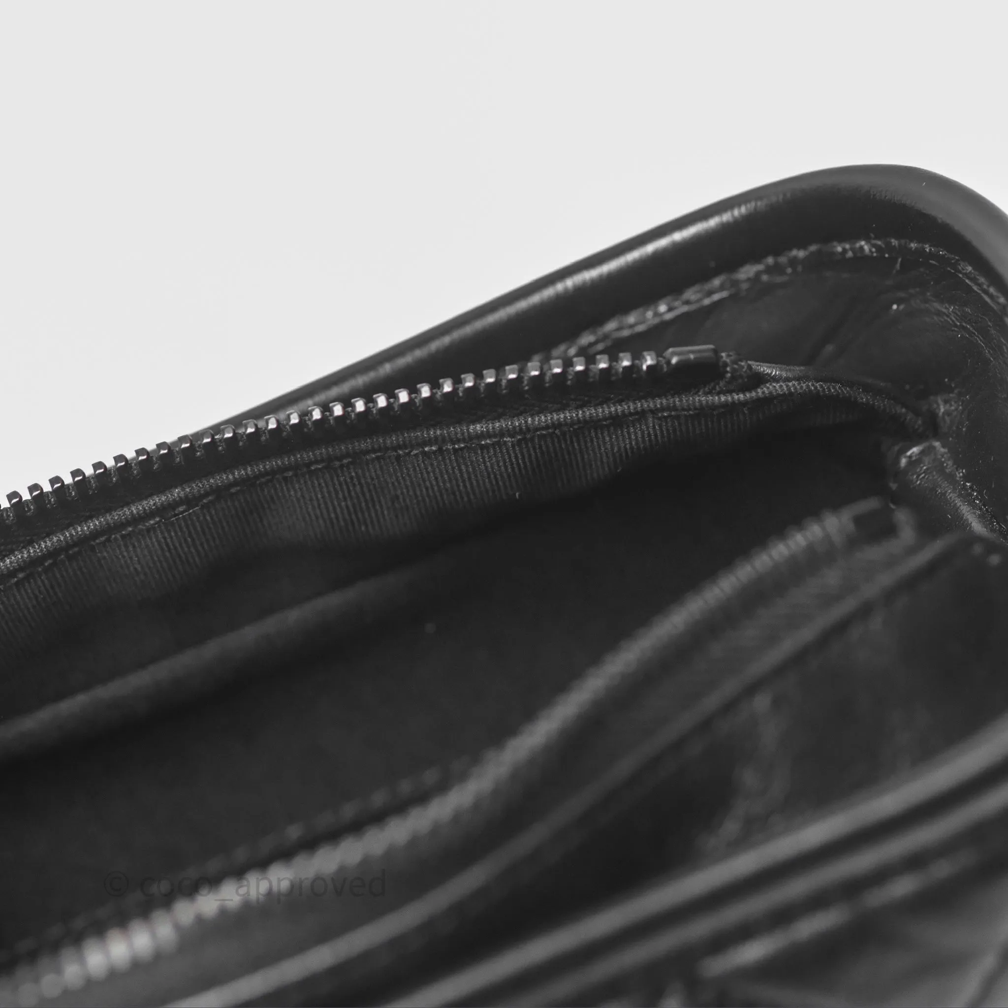 Chanel Small Gabrielle Hobo Quilted So Black Aged Calfskin