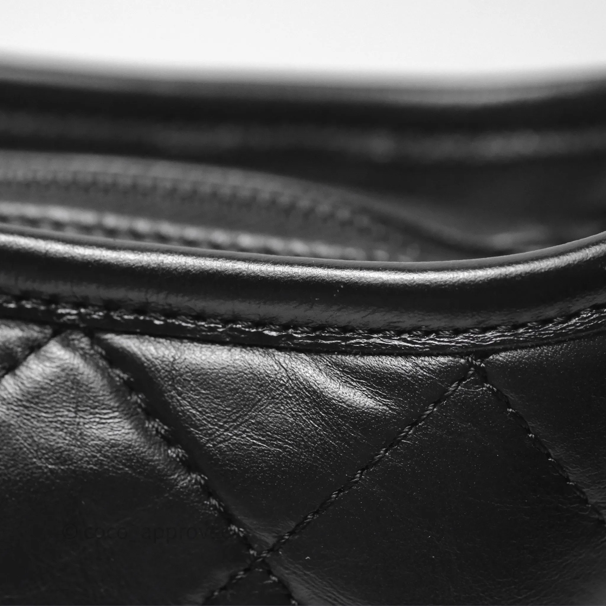 Chanel Small Gabrielle Hobo Quilted So Black Aged Calfskin