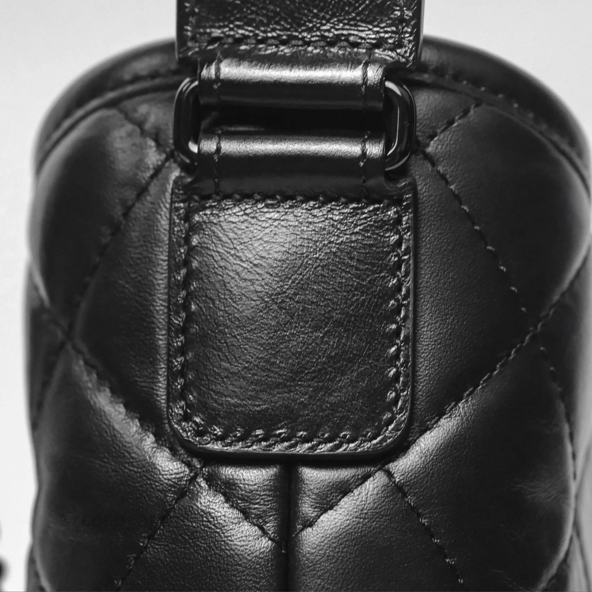 Chanel Small Gabrielle Hobo Quilted So Black Aged Calfskin