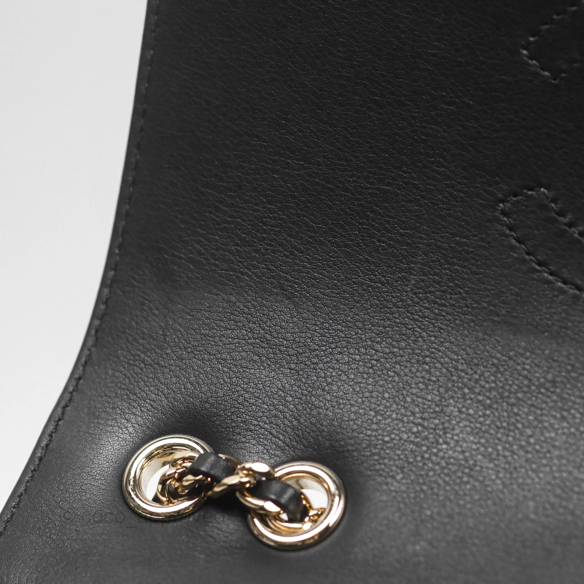 Chanel Small Statement Chevron Flap Bag Black Gold Hardware