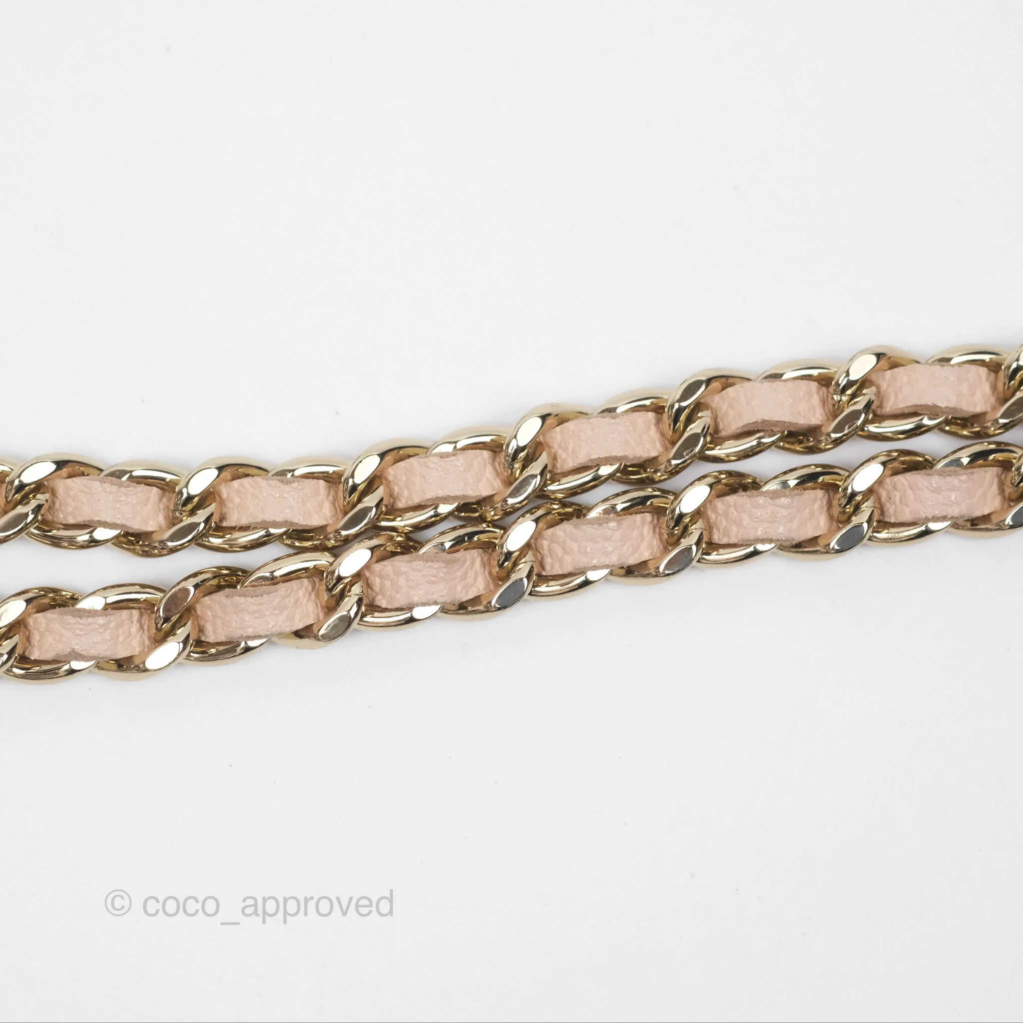 Chanel Vanity Rectangular With Chain Pink Caviar Gold Hardware