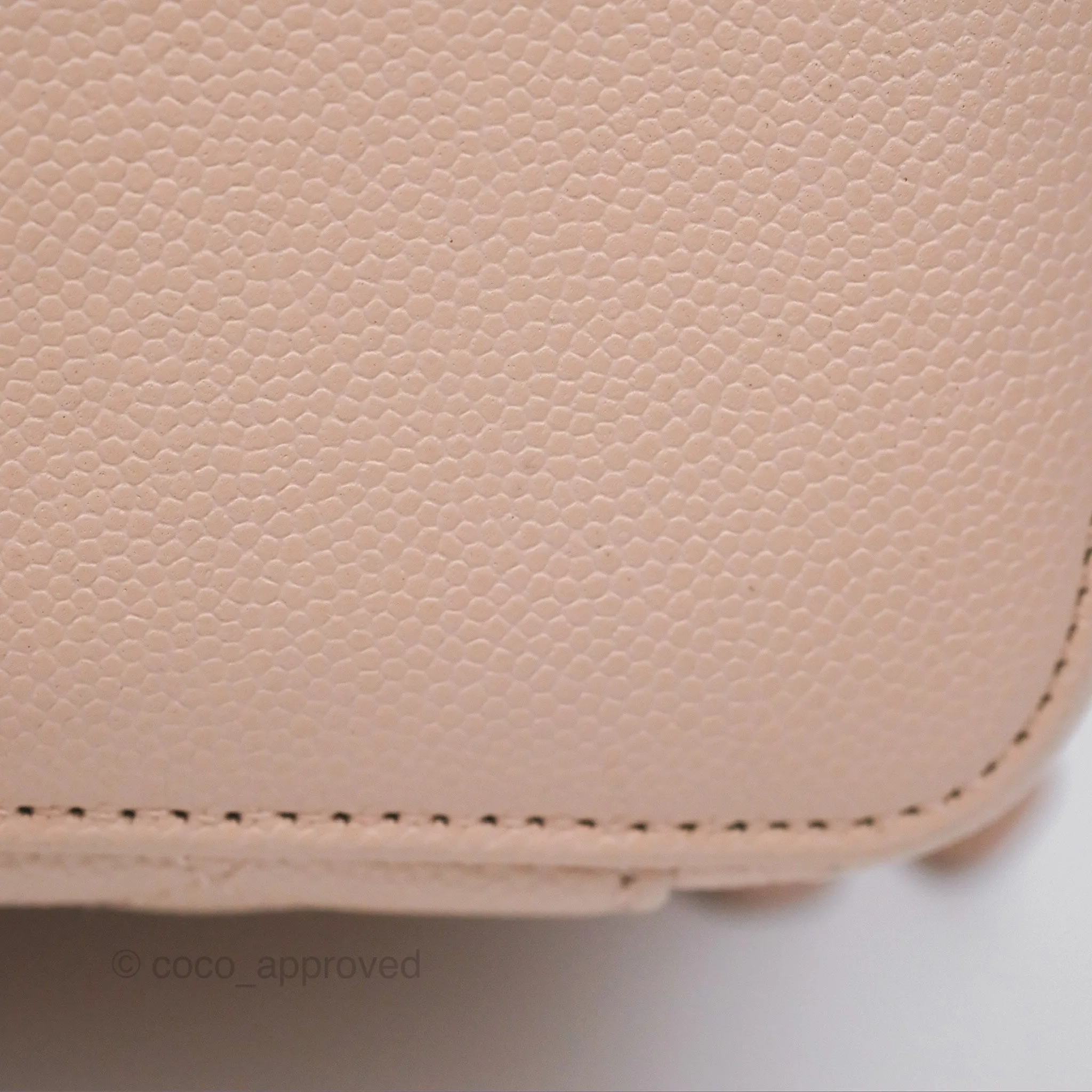Chanel Vanity Rectangular With Chain Pink Caviar Gold Hardware