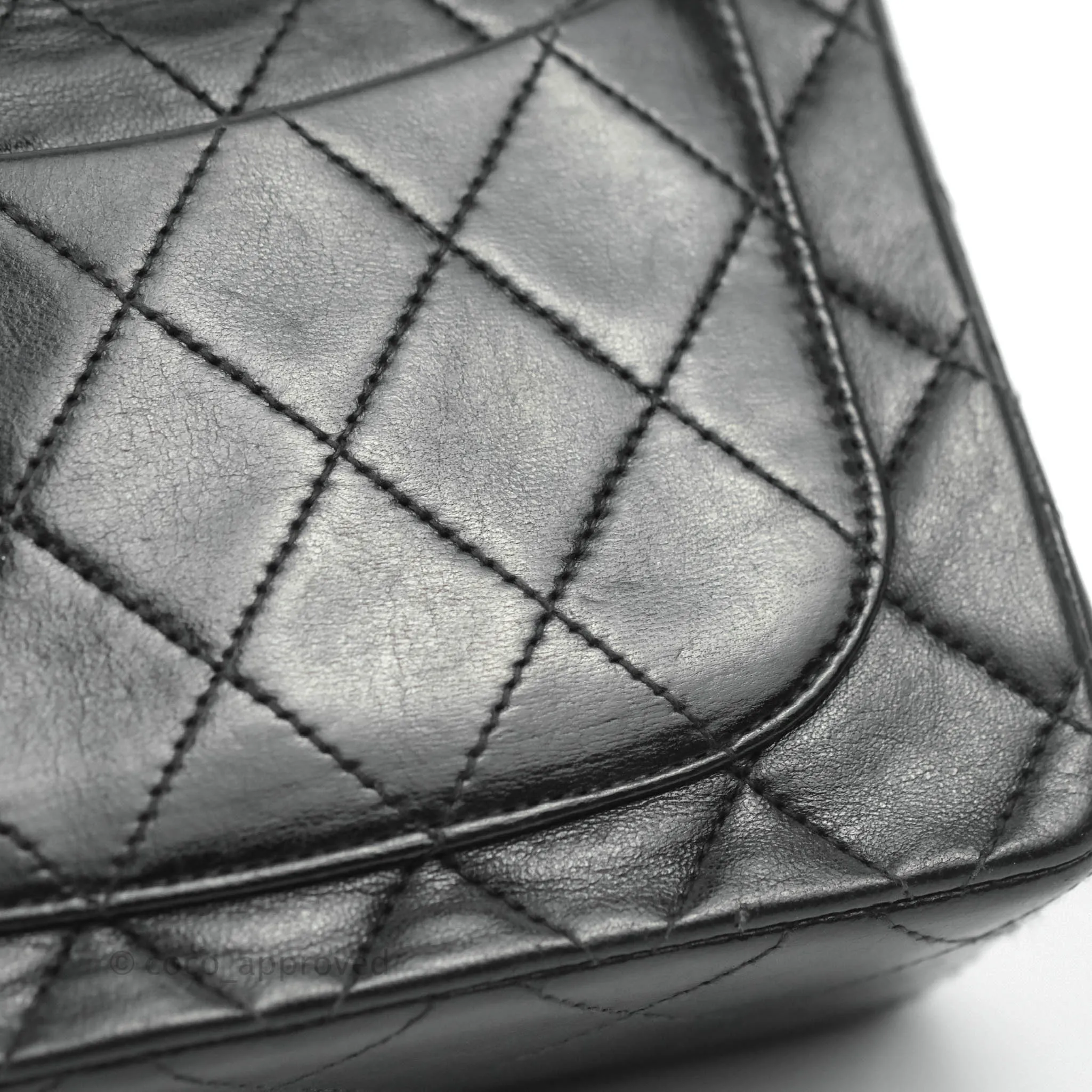 Chanel Vintage Mini Square Black Lambskin 24K Gold Hardware