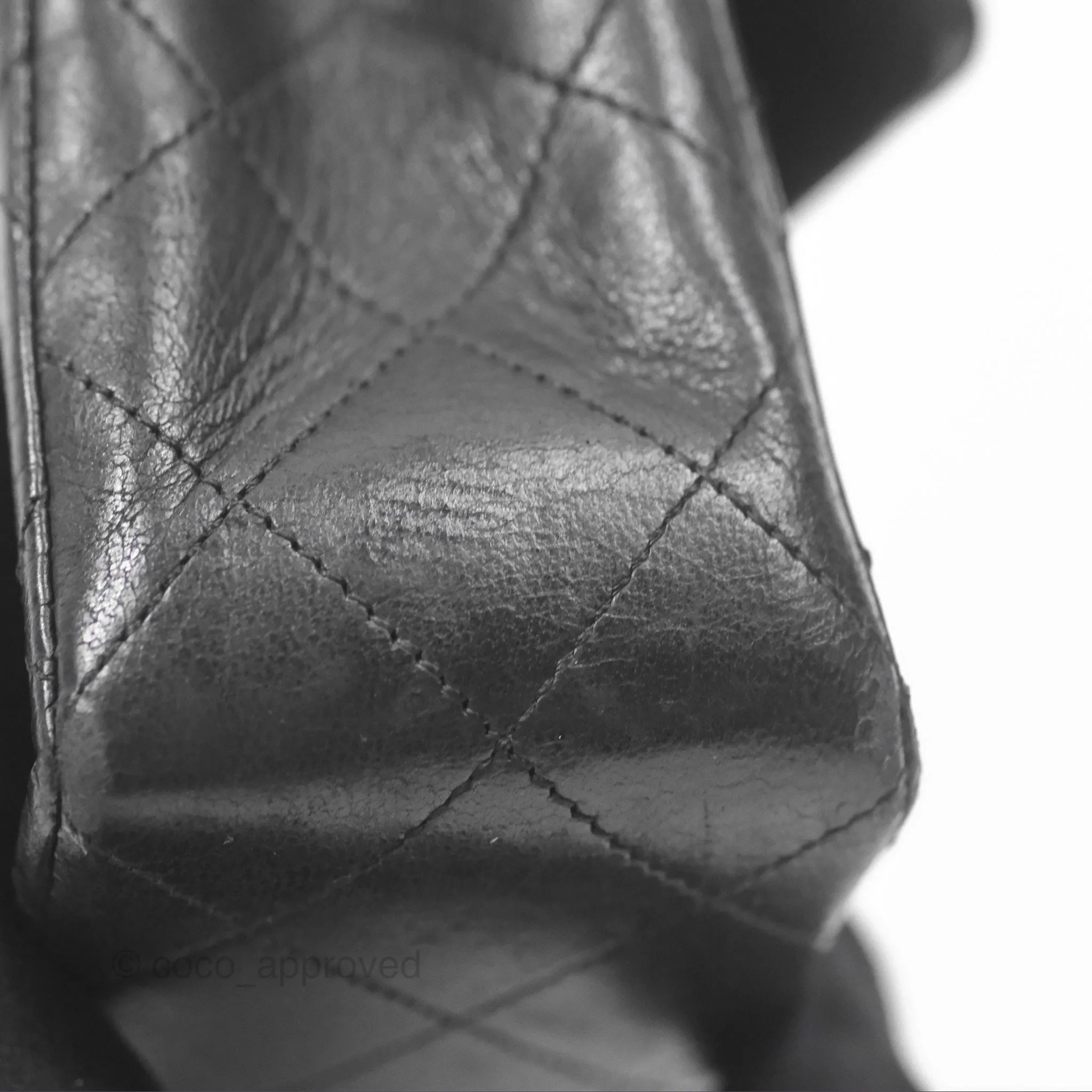 Chanel Vintage Mini Square Black Lambskin 24K Gold Hardware
