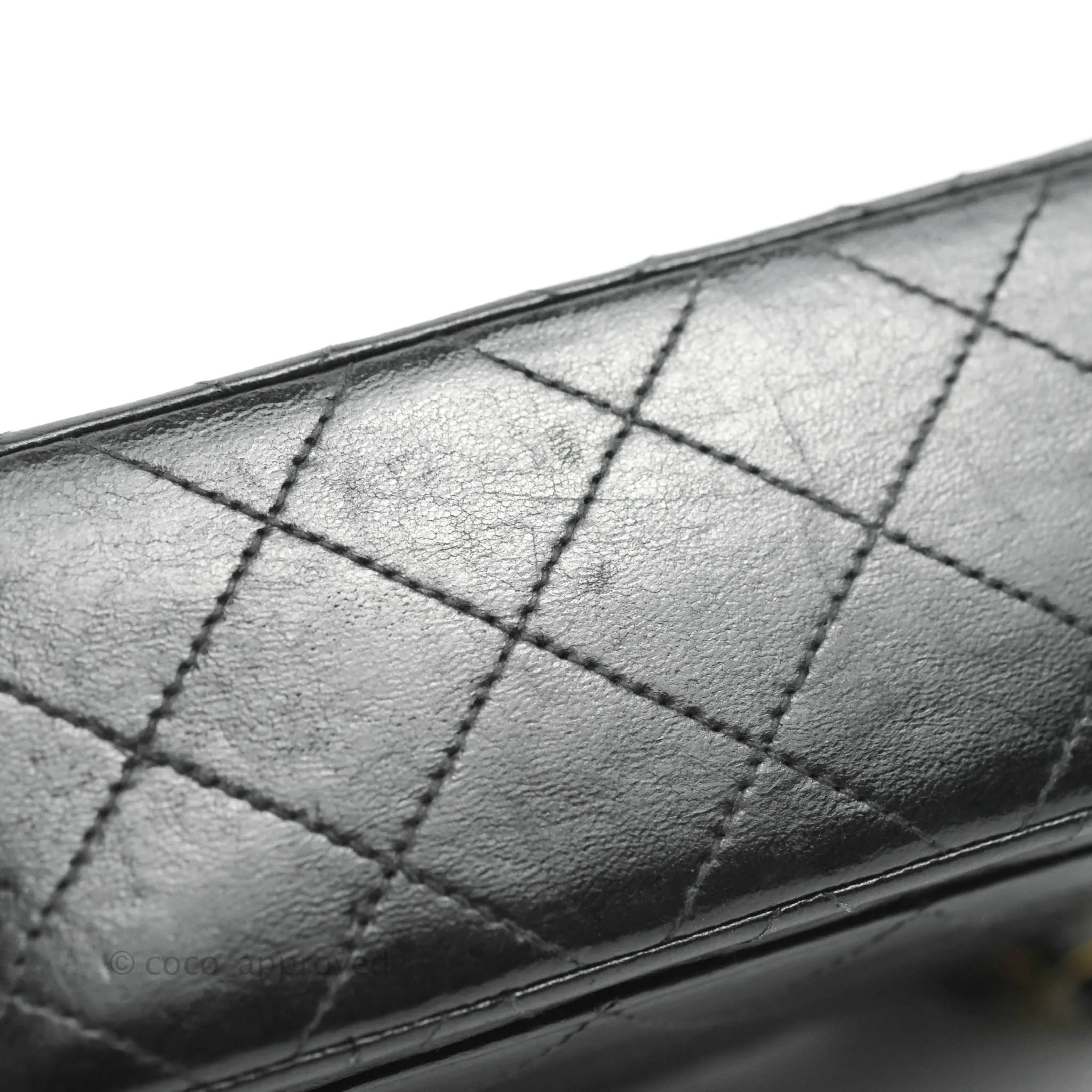 Chanel Vintage Mini Square Black Lambskin 24K Gold Hardware