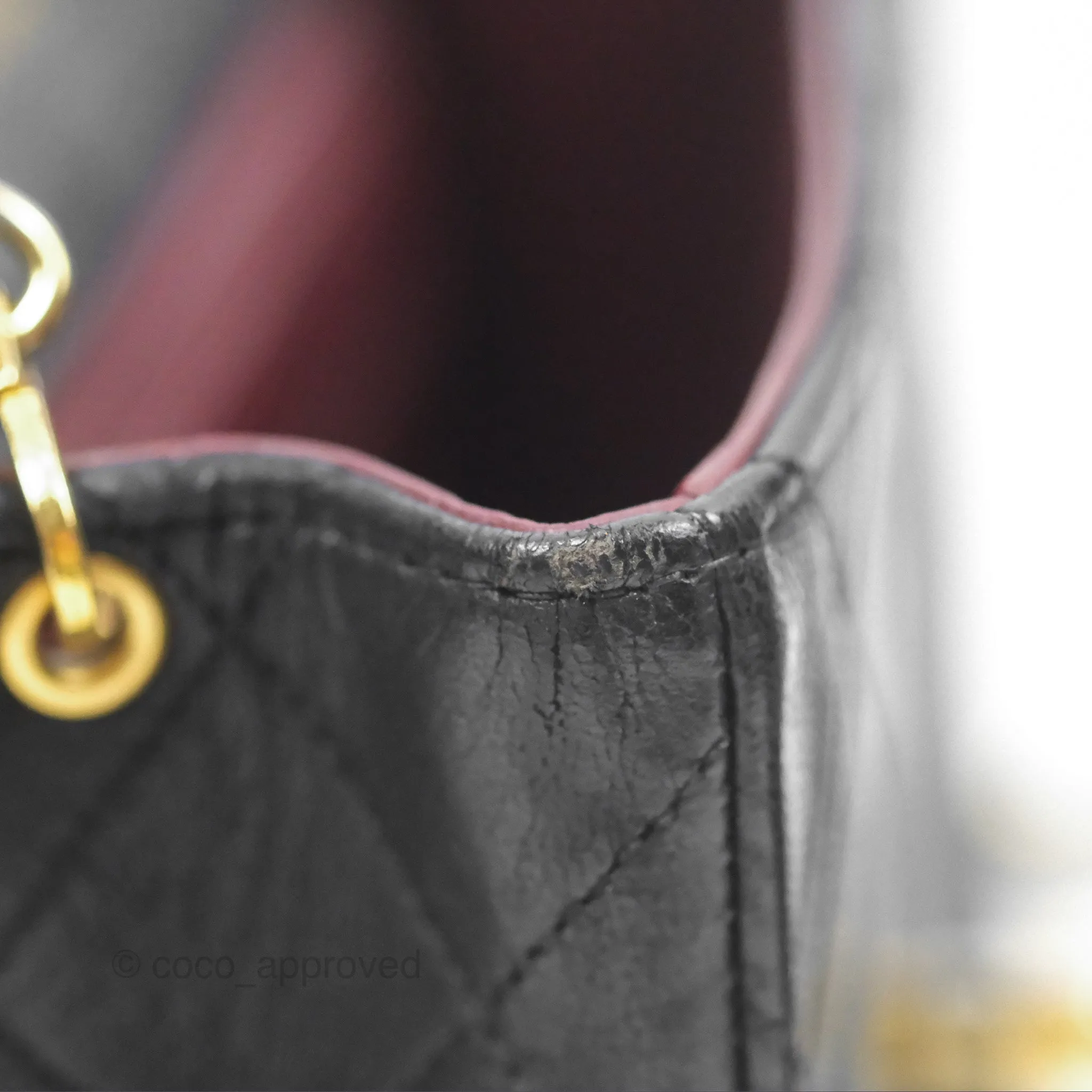 Chanel Vintage Mini Square Black Lambskin 24K Gold Hardware