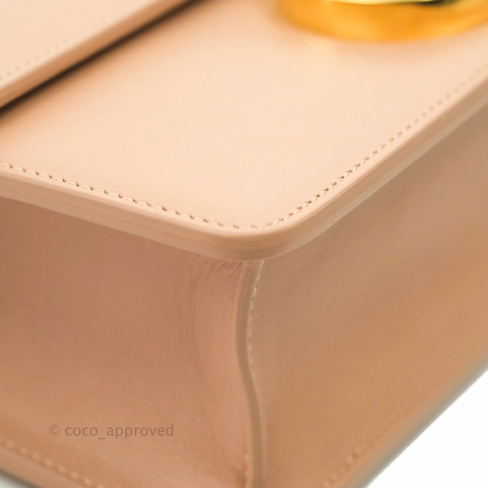 Christian Dior 30 Montaigne Bag Rose Beige Calfskin Gold Hardware