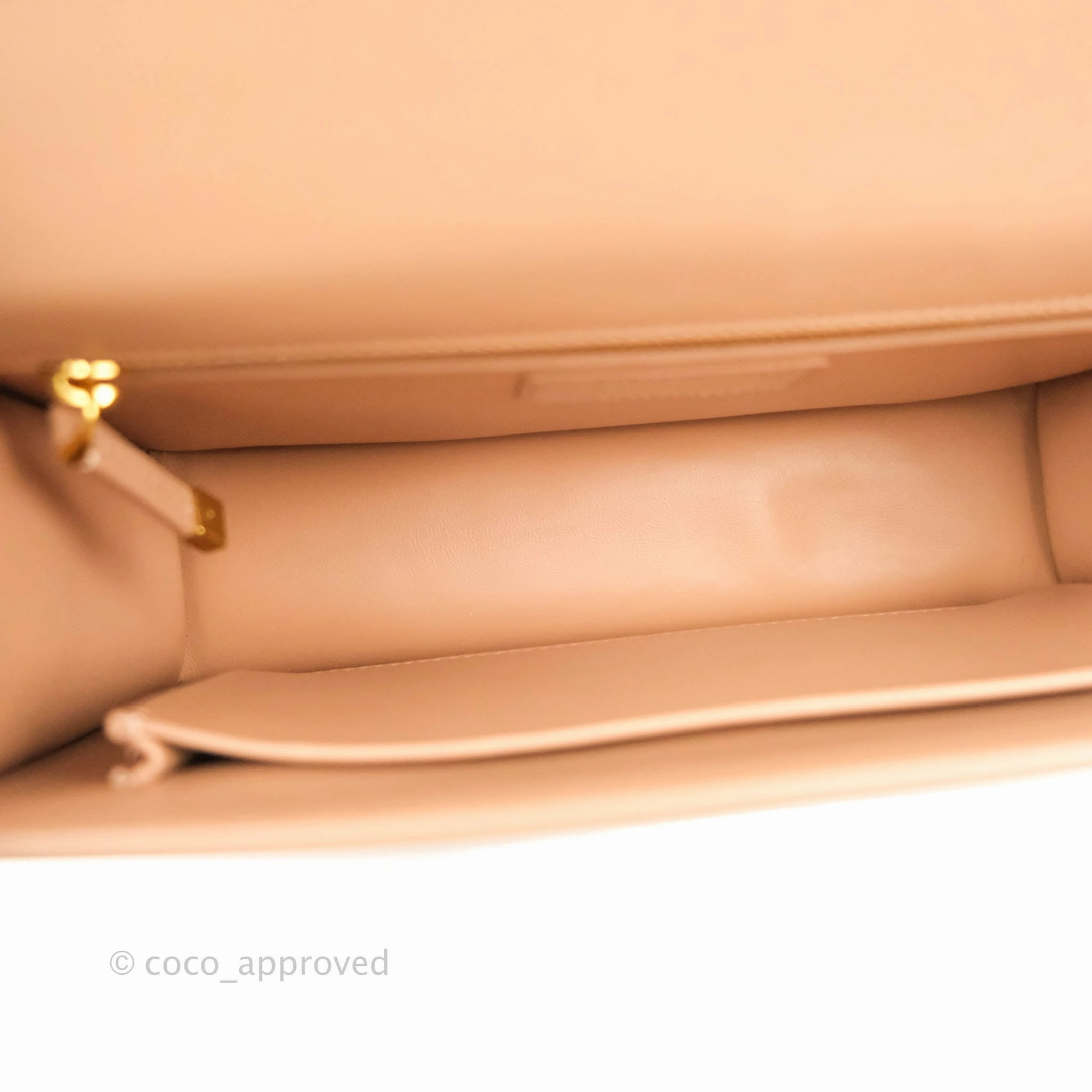 Christian Dior 30 Montaigne Bag Rose Beige Calfskin Gold Hardware