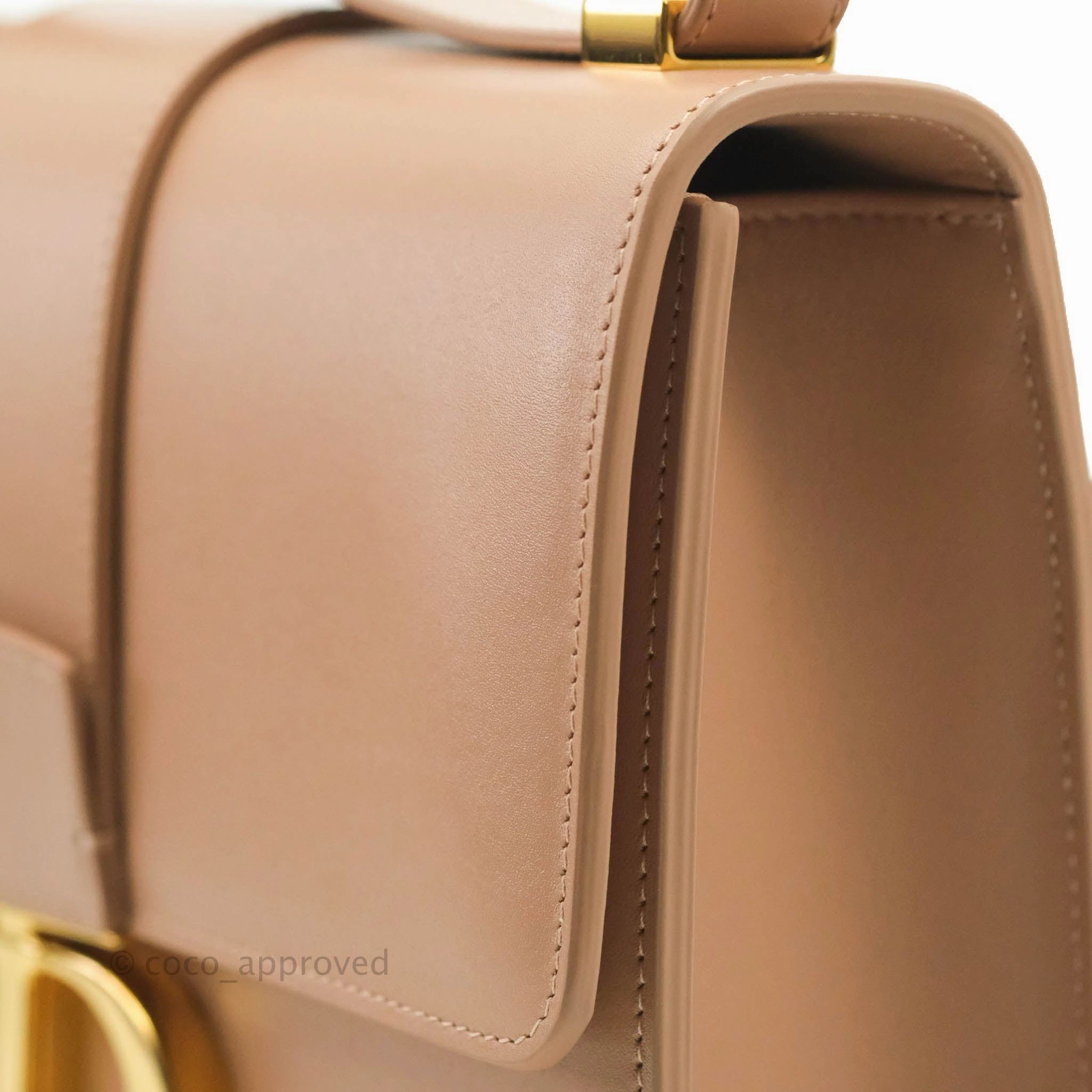 Christian Dior 30 Montaigne Bag Rose Beige Calfskin Gold Hardware