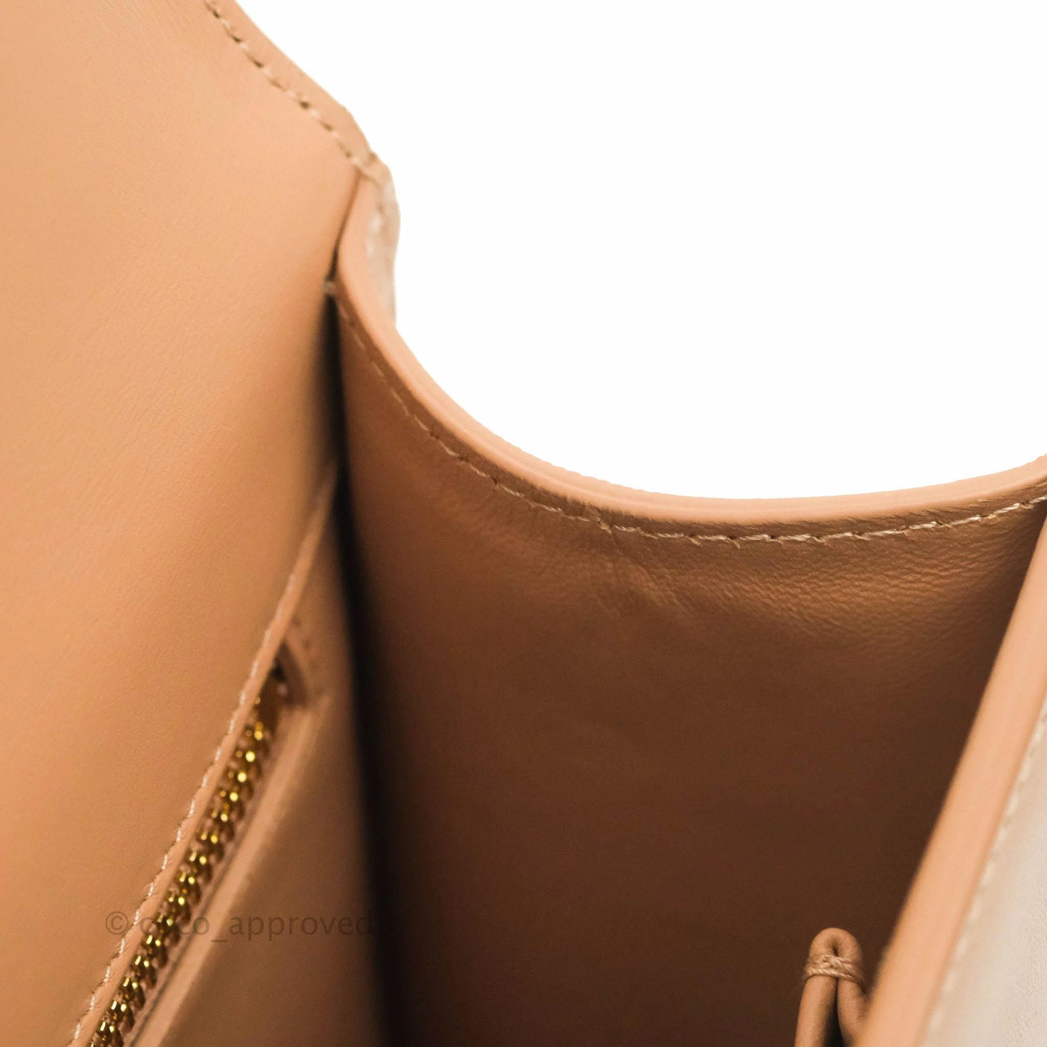 Christian Dior 30 Montaigne Bag Rose Beige Calfskin Gold Hardware