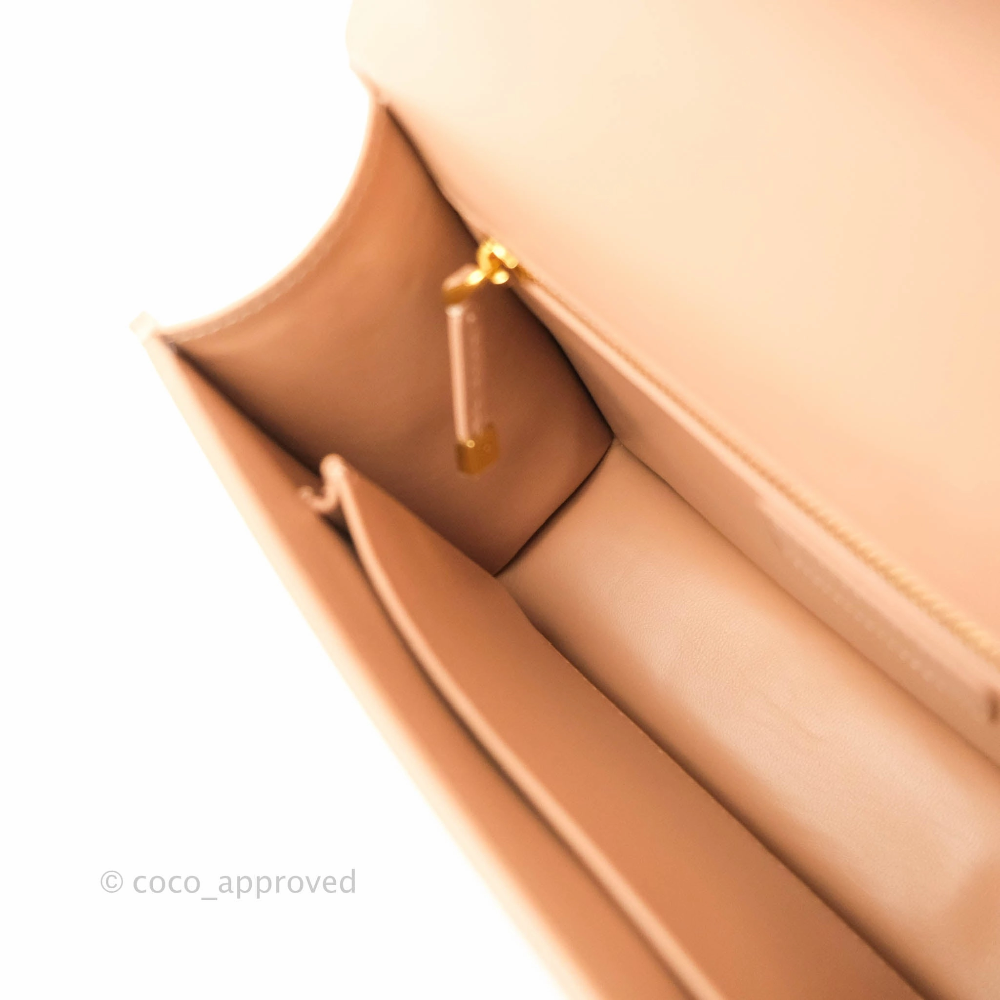 Christian Dior 30 Montaigne Bag Rose Beige Calfskin Gold Hardware