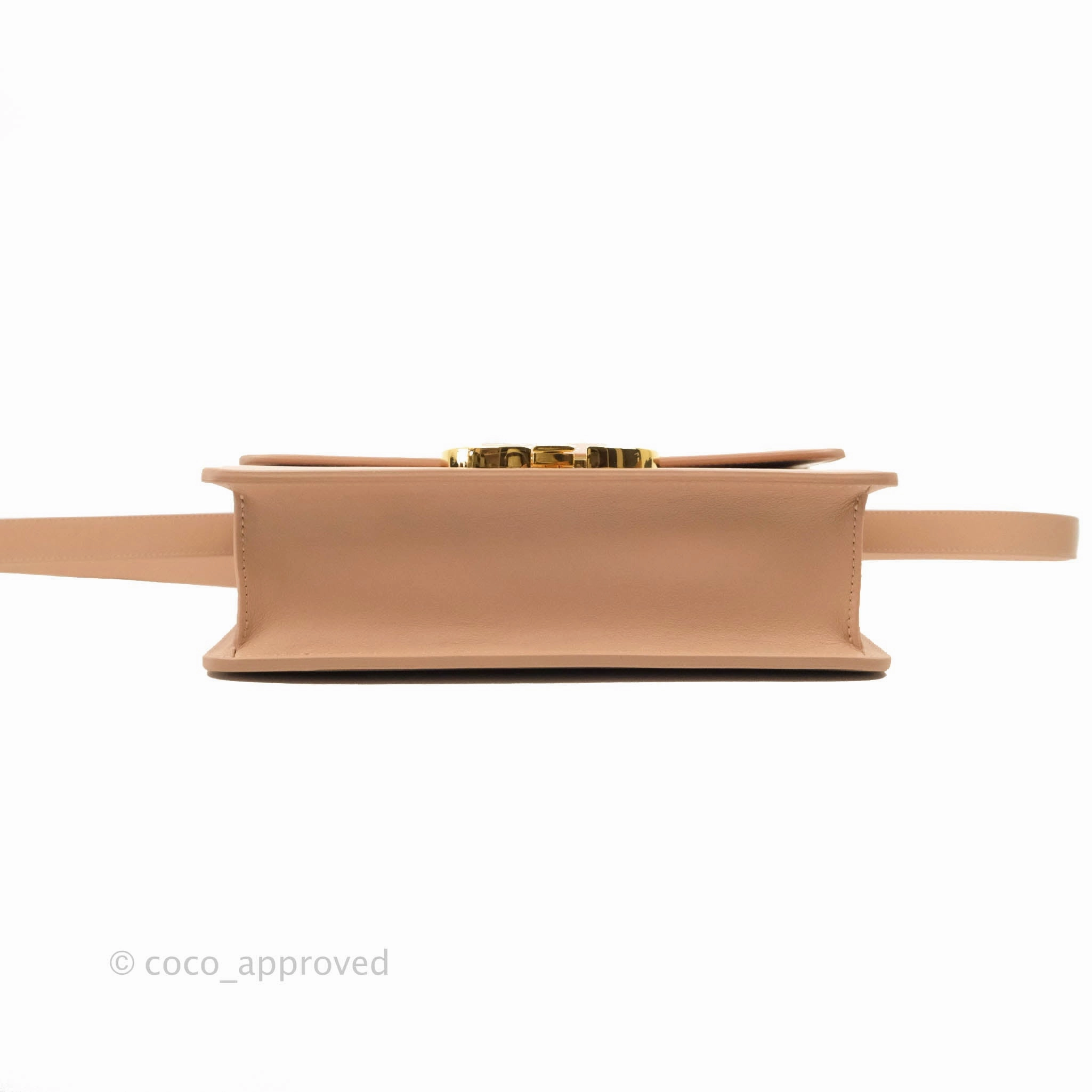 Christian Dior 30 Montaigne Bag Rose Beige Calfskin Gold Hardware