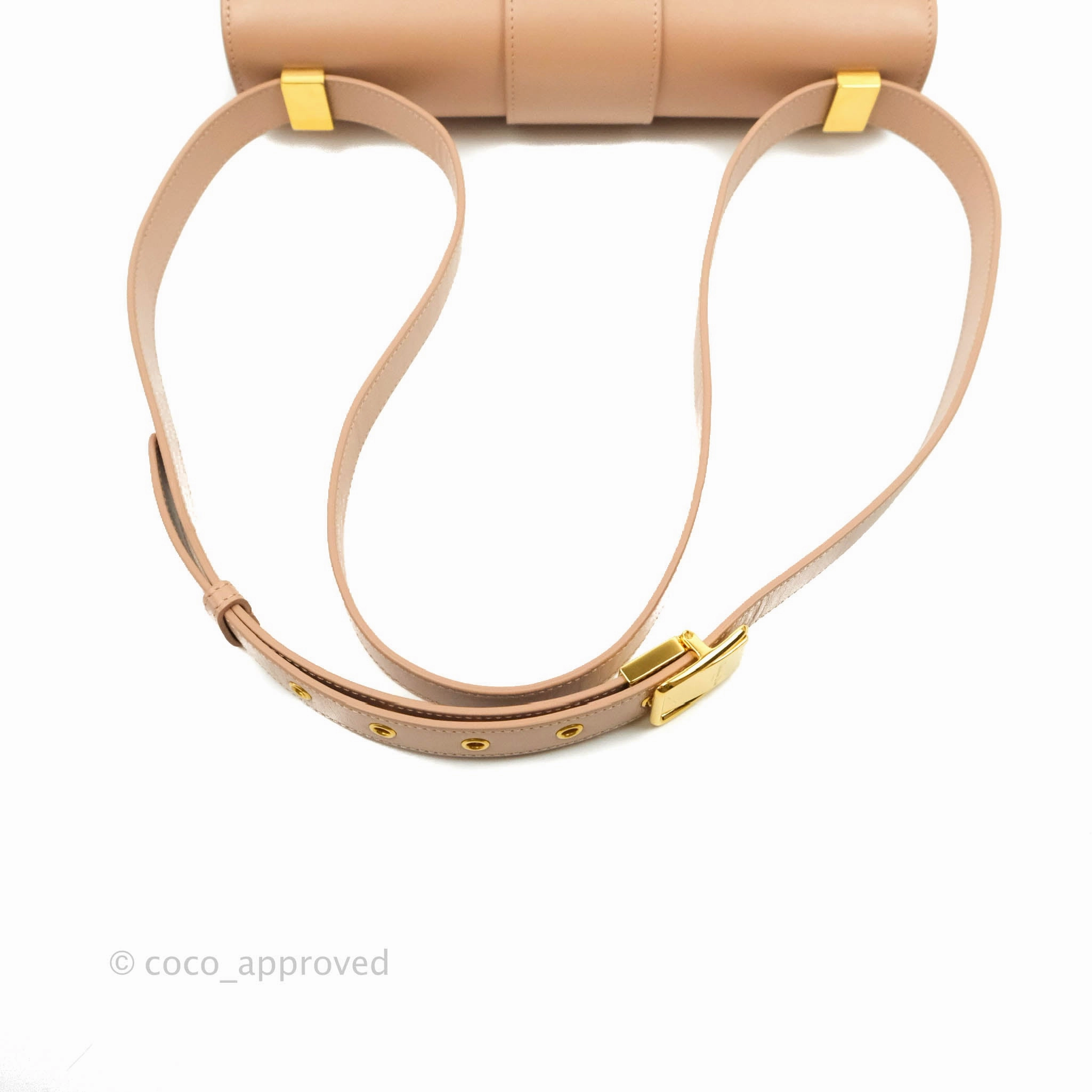 Christian Dior 30 Montaigne Bag Rose Beige Calfskin Gold Hardware