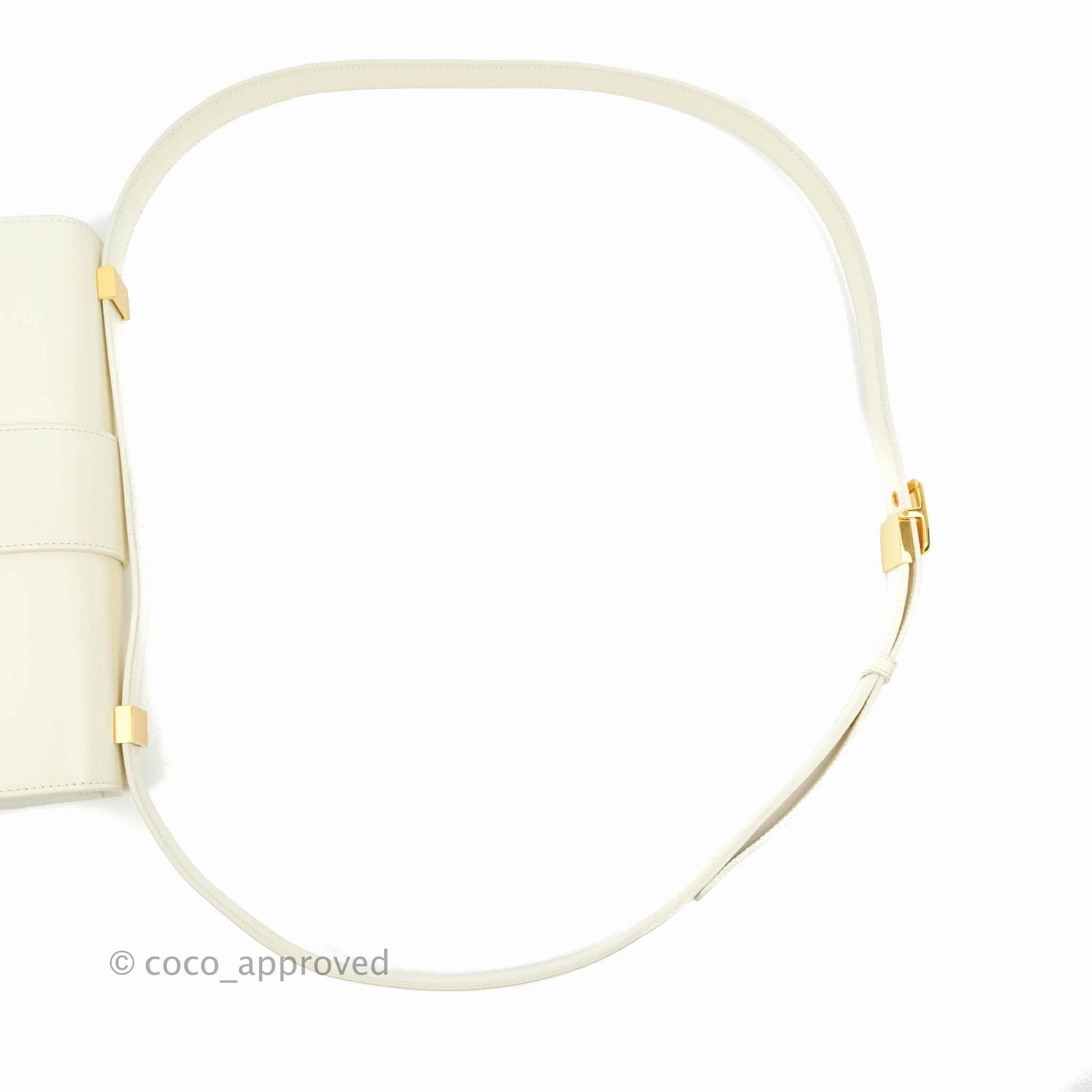 Christian Dior 30 Montaigne Bag White Calfskin Gold Hardware