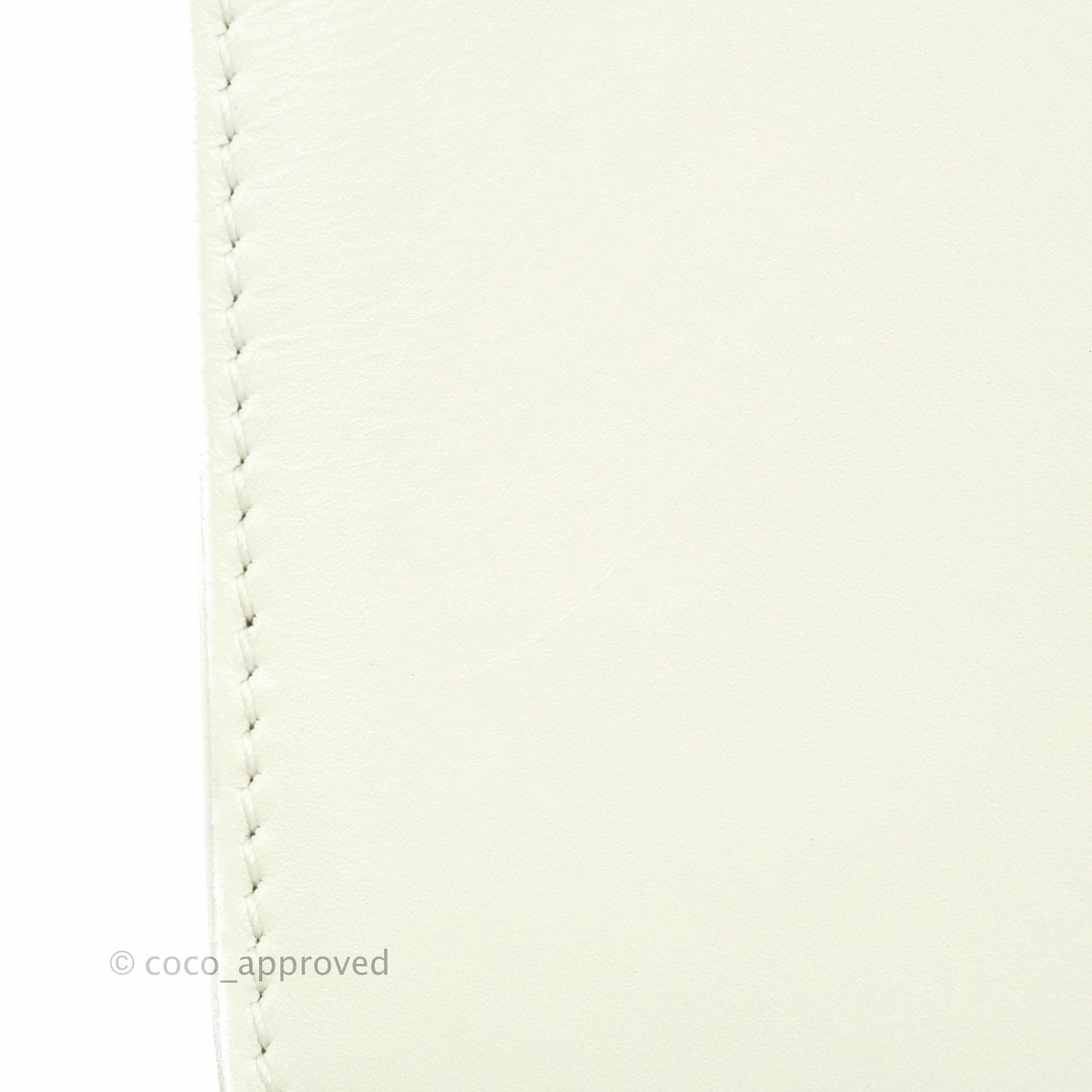 Christian Dior 30 Montaigne Bag White Calfskin Gold Hardware