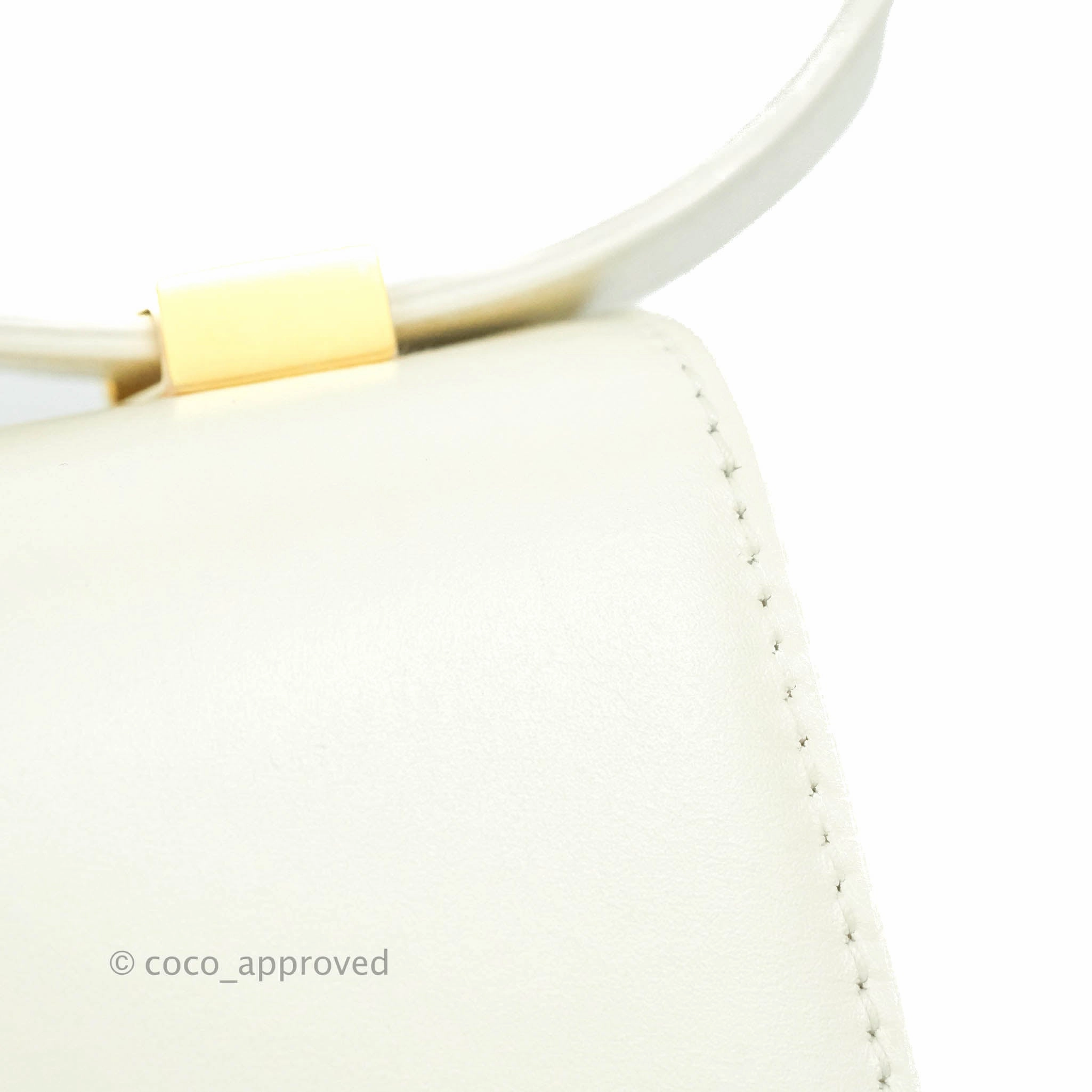 Christian Dior 30 Montaigne Bag White Calfskin Gold Hardware