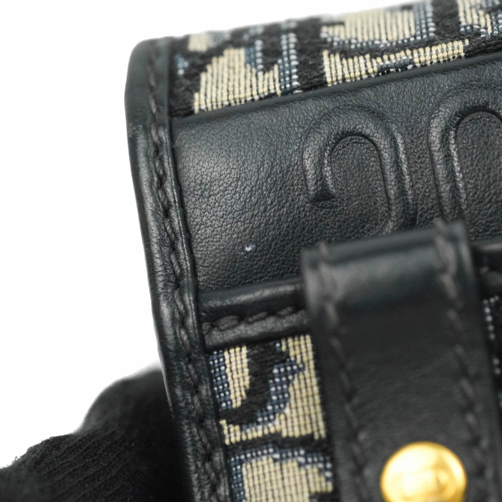 Christian Dior 30 Montaigne Blue Oblique Jacquard 2-in-1 Pouch
