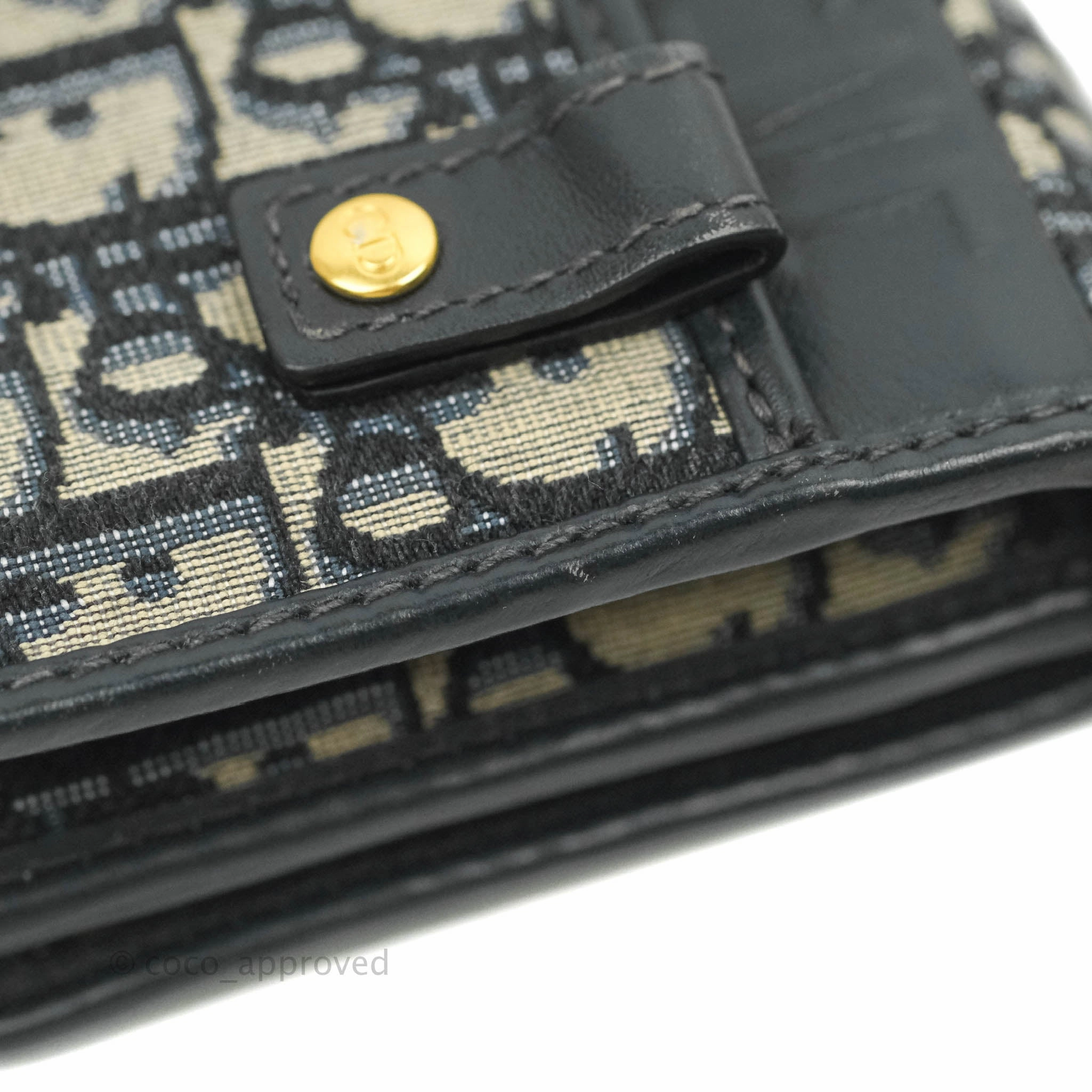 Christian Dior 30 Montaigne Blue Oblique Jacquard 2-in-1 Pouch