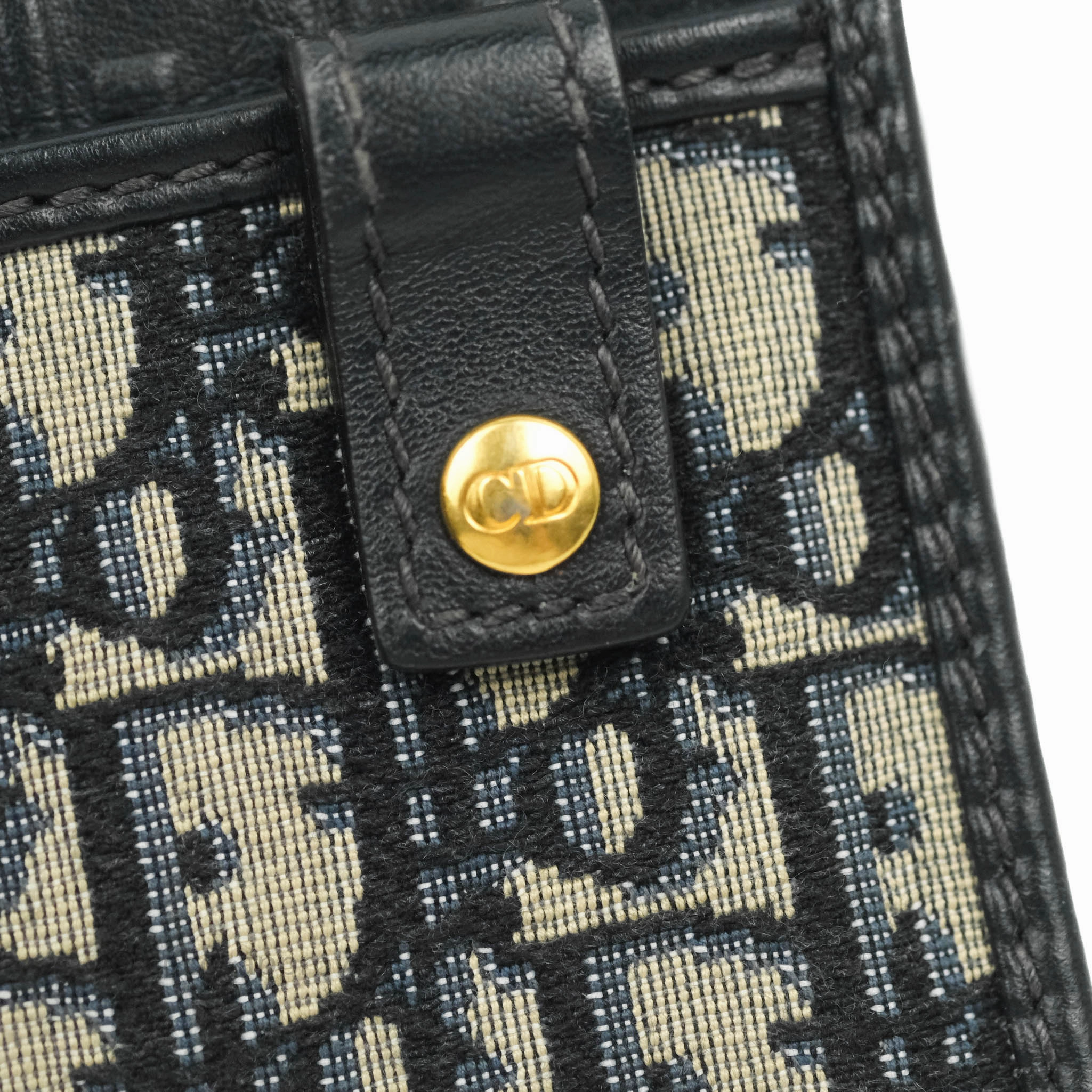 Christian Dior 30 Montaigne Blue Oblique Jacquard 2-in-1 Pouch