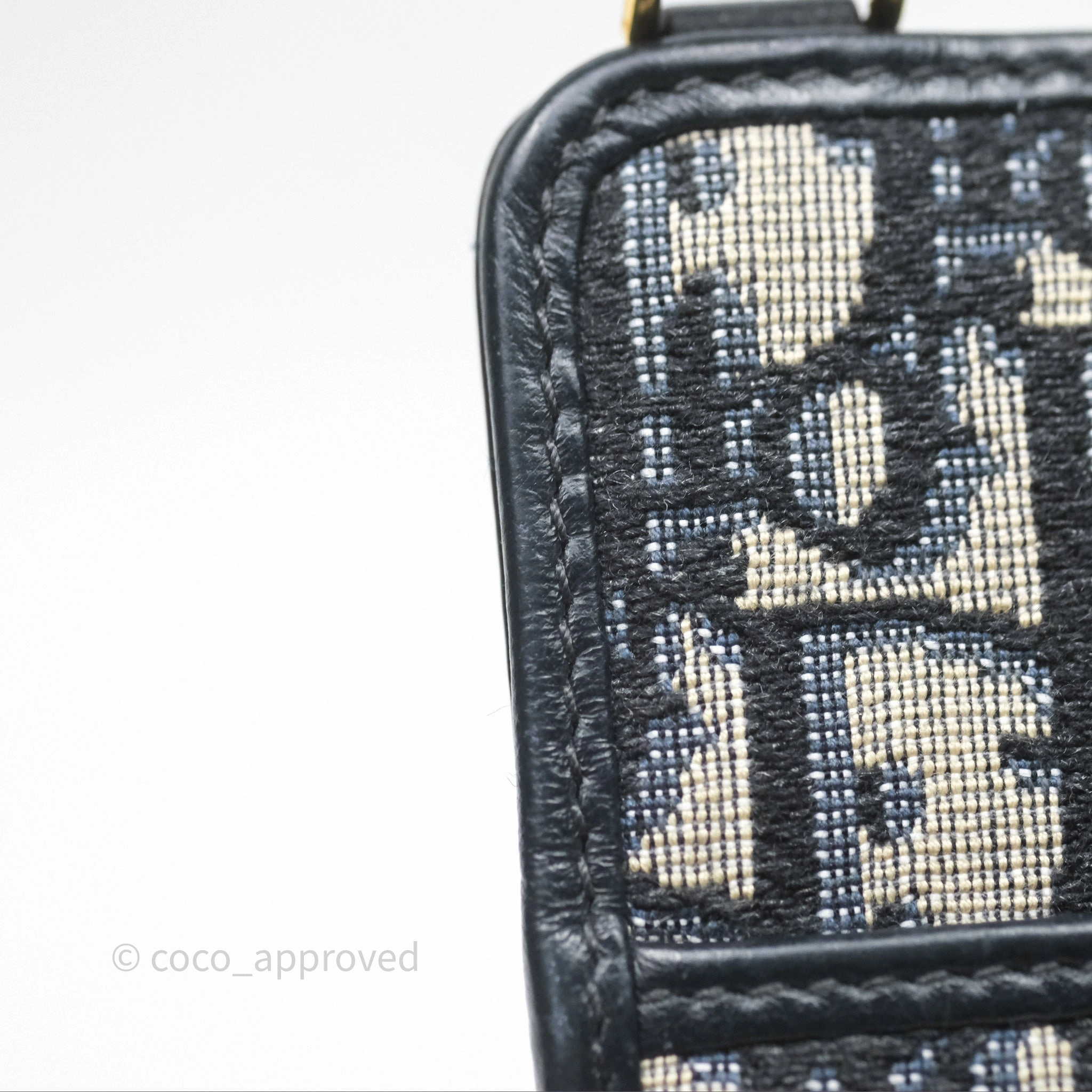 Christian Dior 30 Montaigne Blue Oblique Jacquard Long Wallet