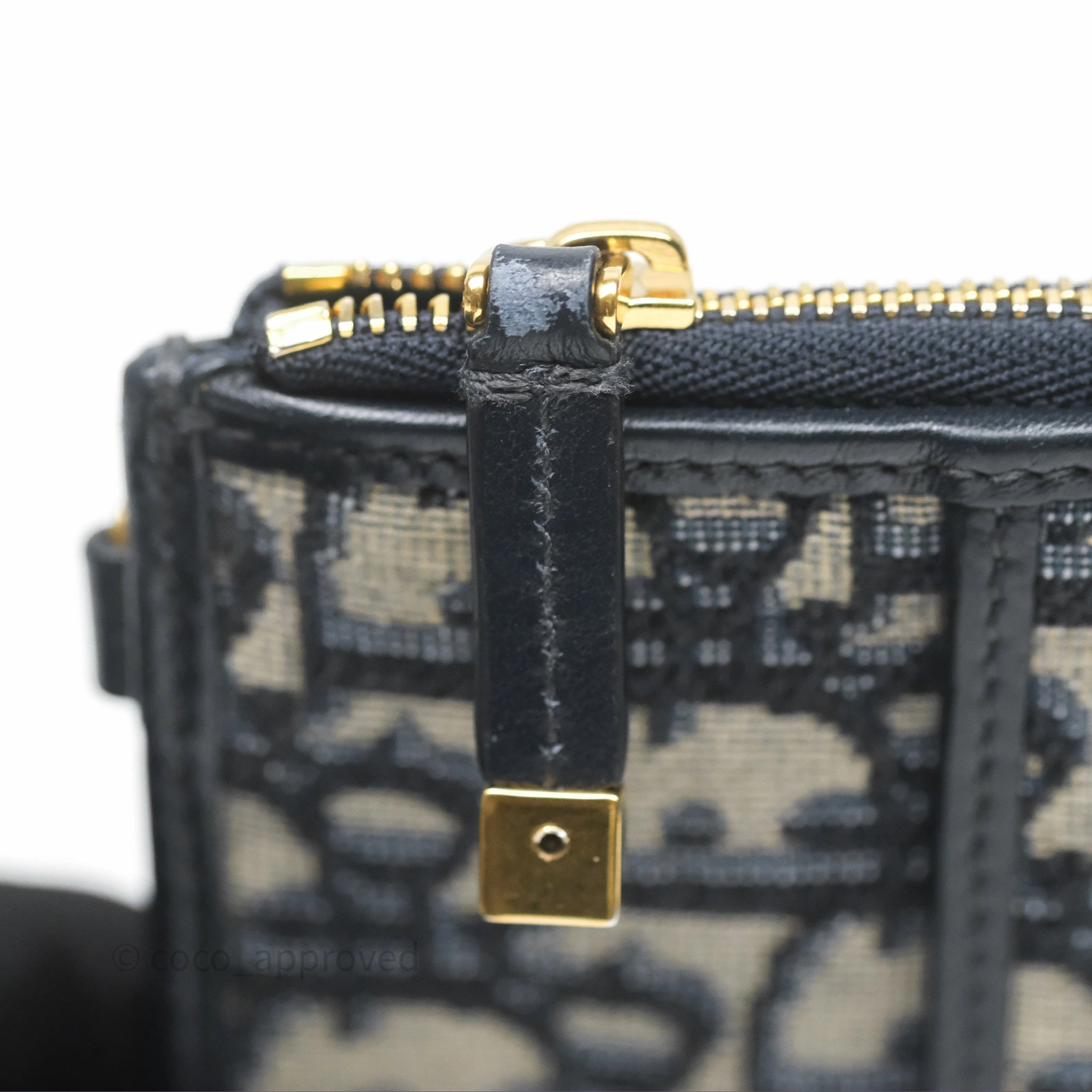 Christian Dior 30 Montaigne Blue Oblique Jacquard Long Wallet