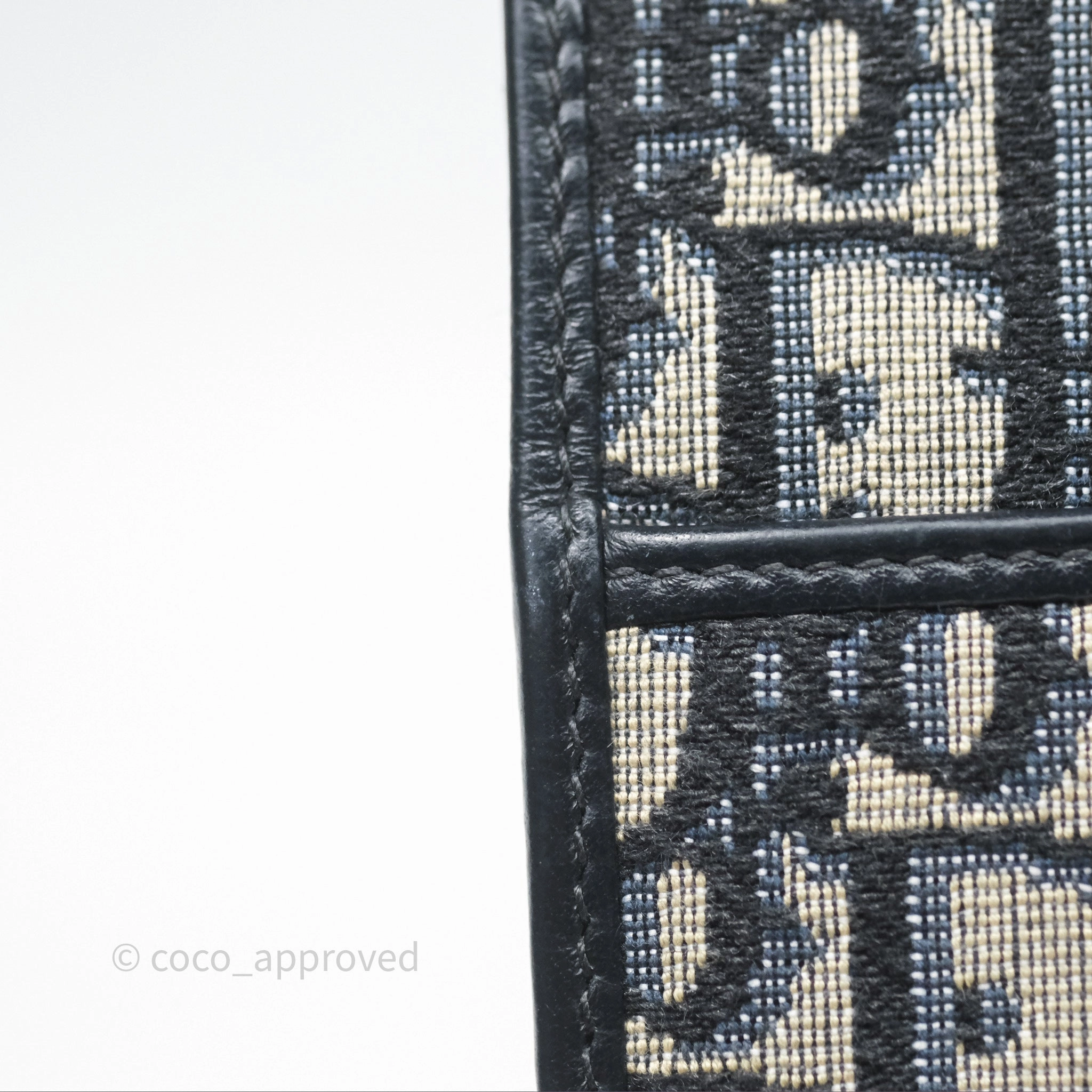 Christian Dior 30 Montaigne Blue Oblique Jacquard Long Wallet