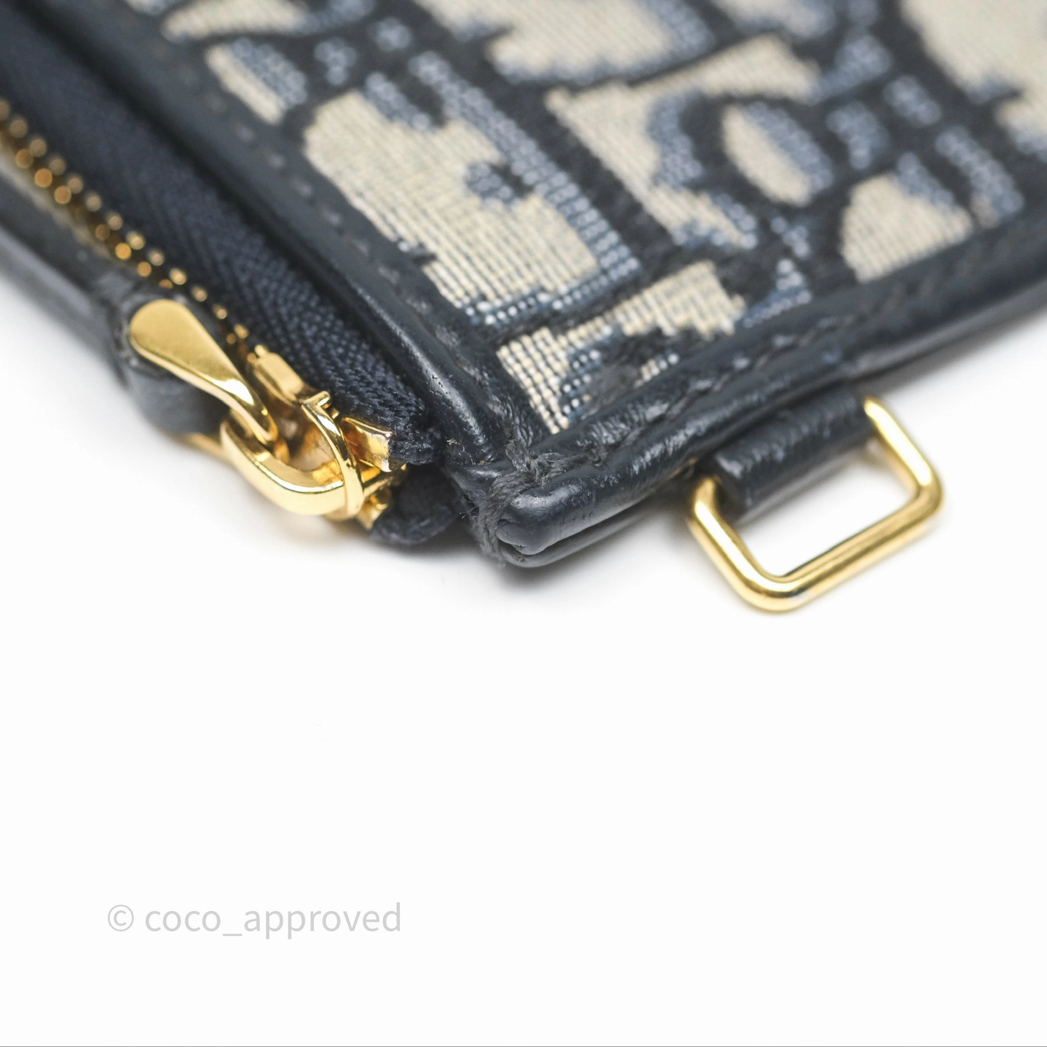 Christian Dior 30 Montaigne Blue Oblique Jacquard Long Wallet