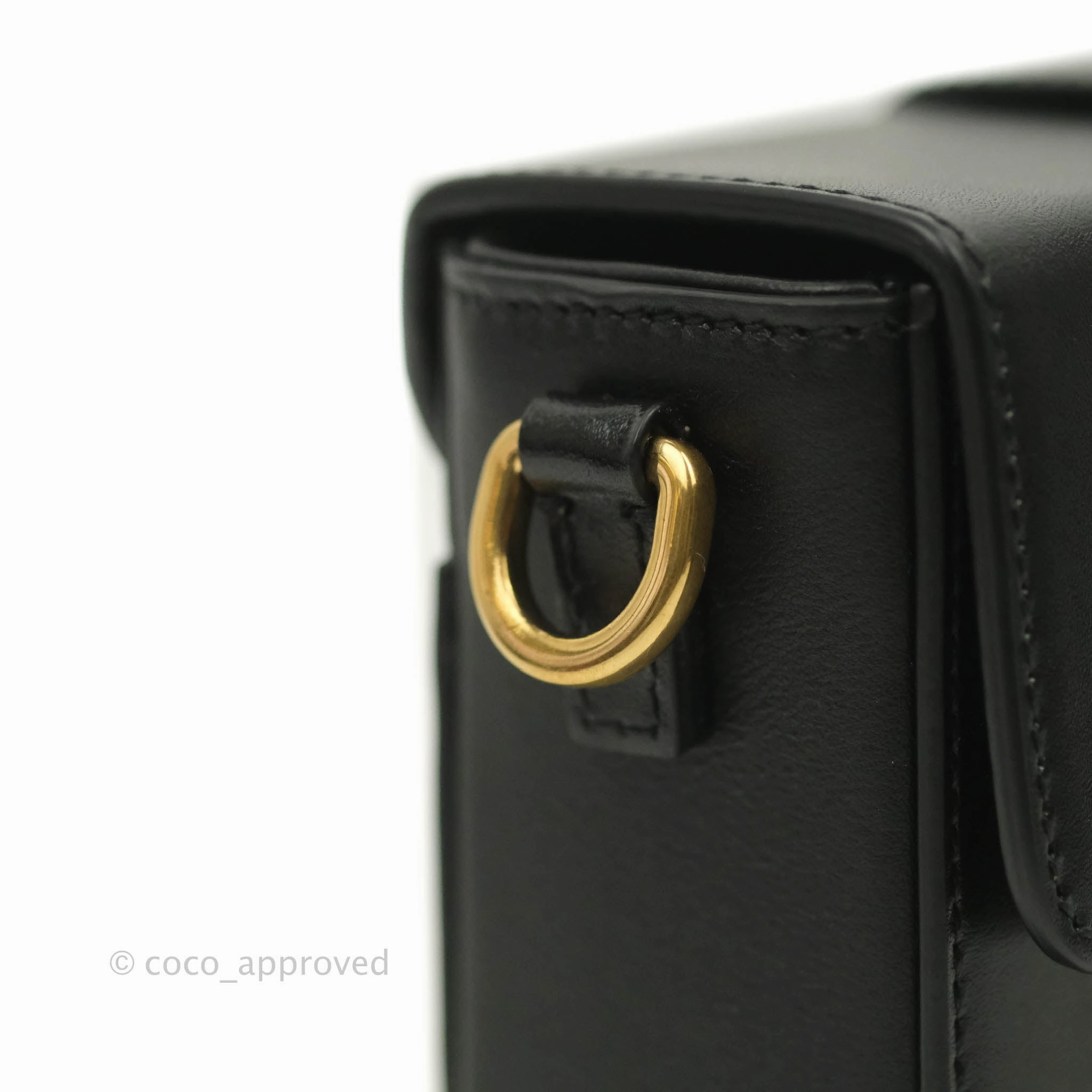 Christian Dior 30 Montaigne Box Bag Black Calfskin Gold Hardware
