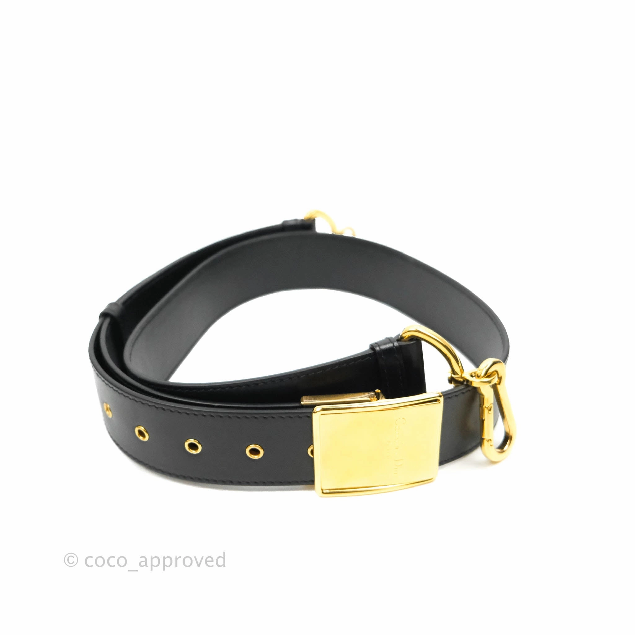 Christian Dior 30 Montaigne Box Bag Black Calfskin Gold Hardware
